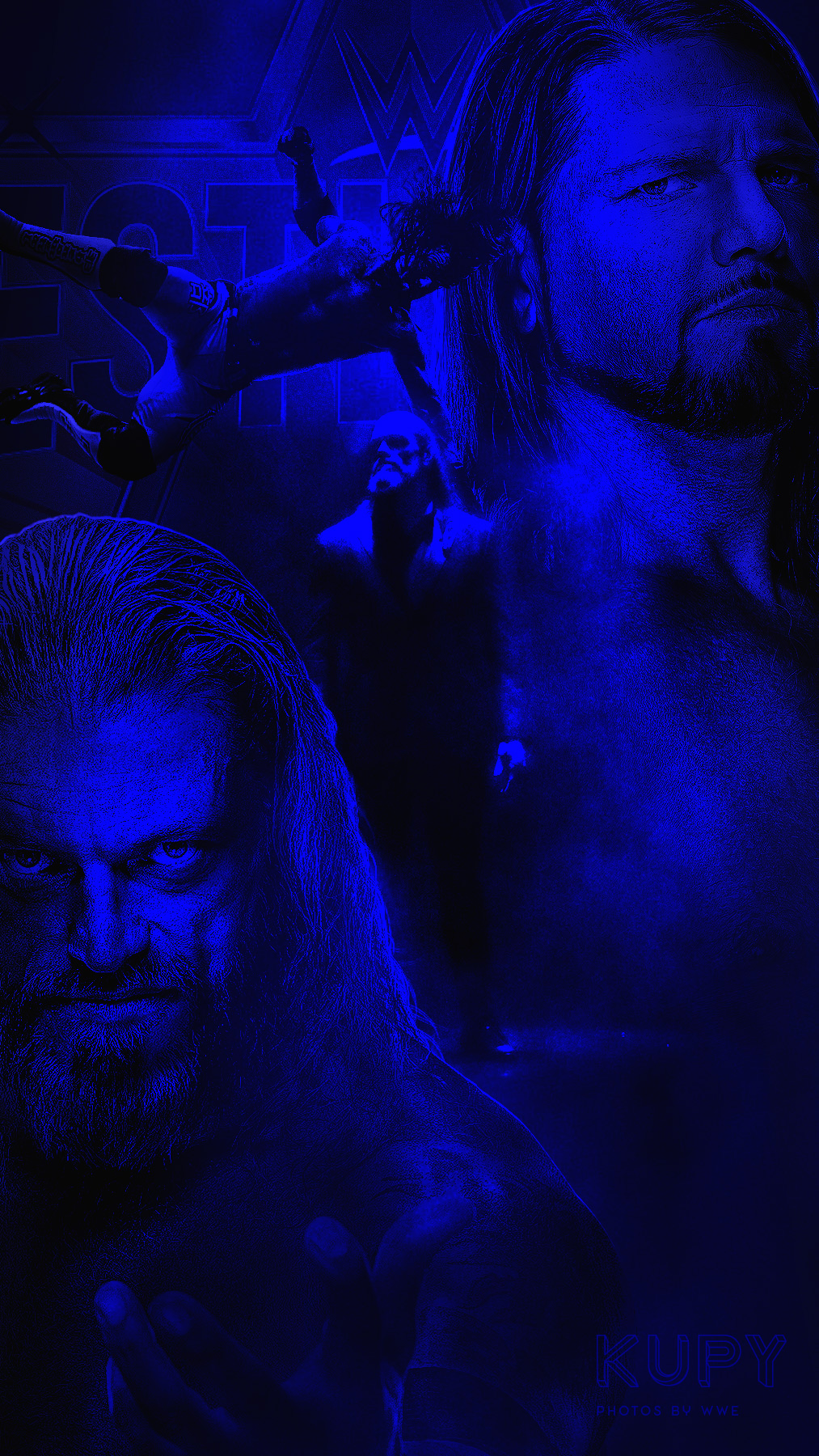 1013x1800  AJ Styles - Купы Борьба Обои