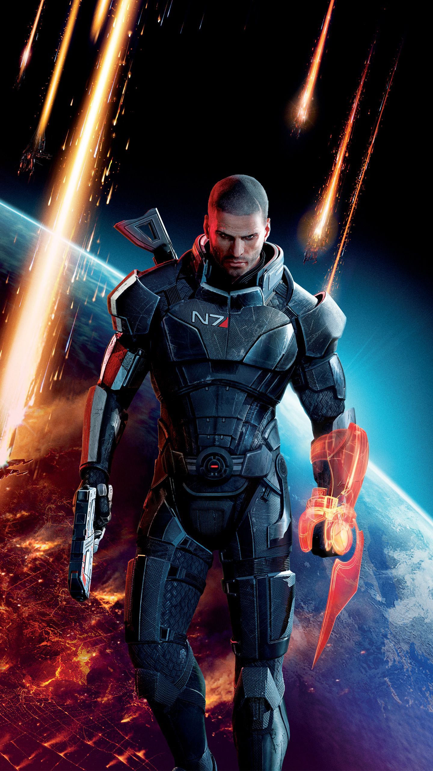 1440x2560  Командир Шепард, Mass Effect 3, HD обои для телефона | Пикпикселей
