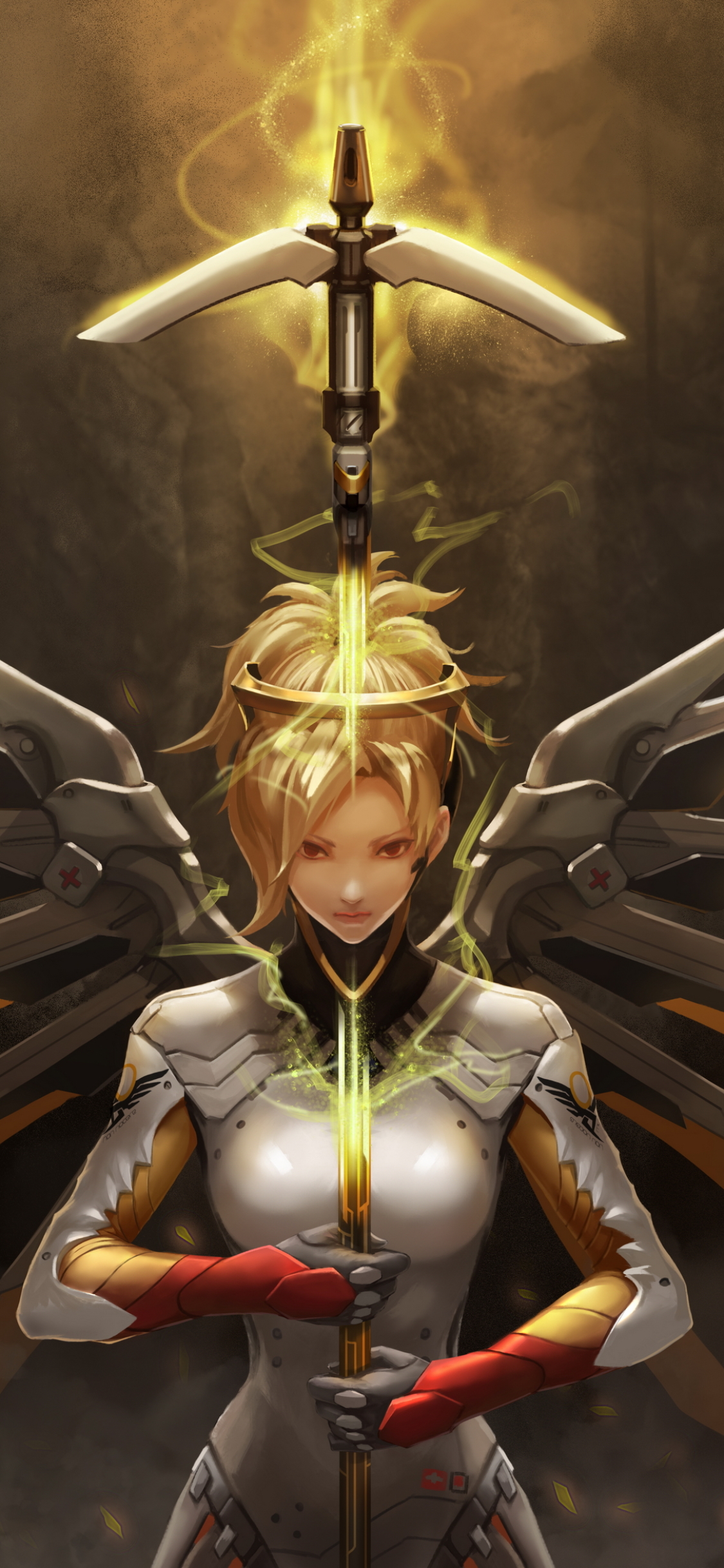 1125x2436  Обои на телефон Mercy (Overwatch)
