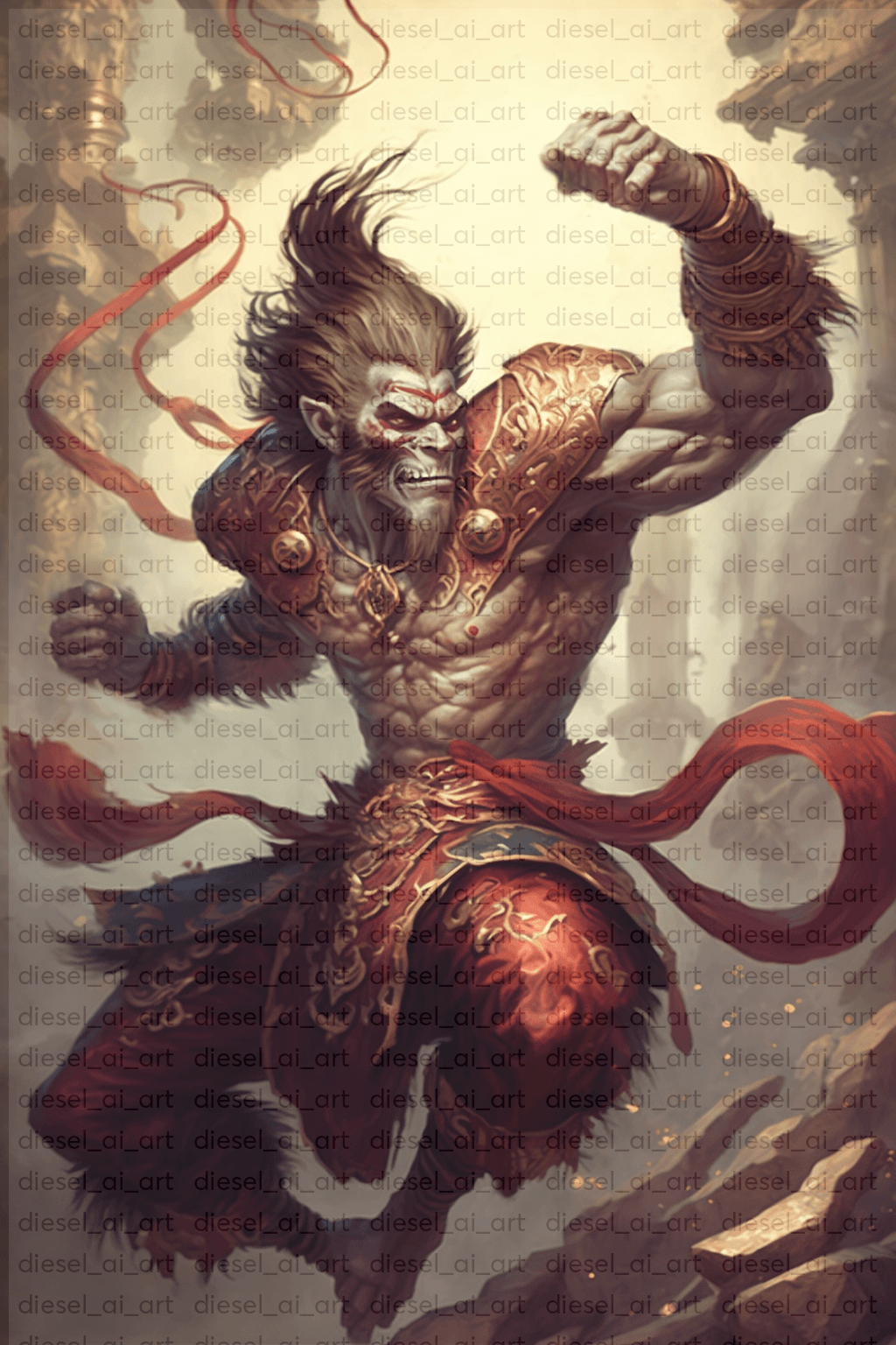 1024x1536  Король обезьян HD Скачать | Дизель Ай Арт – Diesel_ai_art