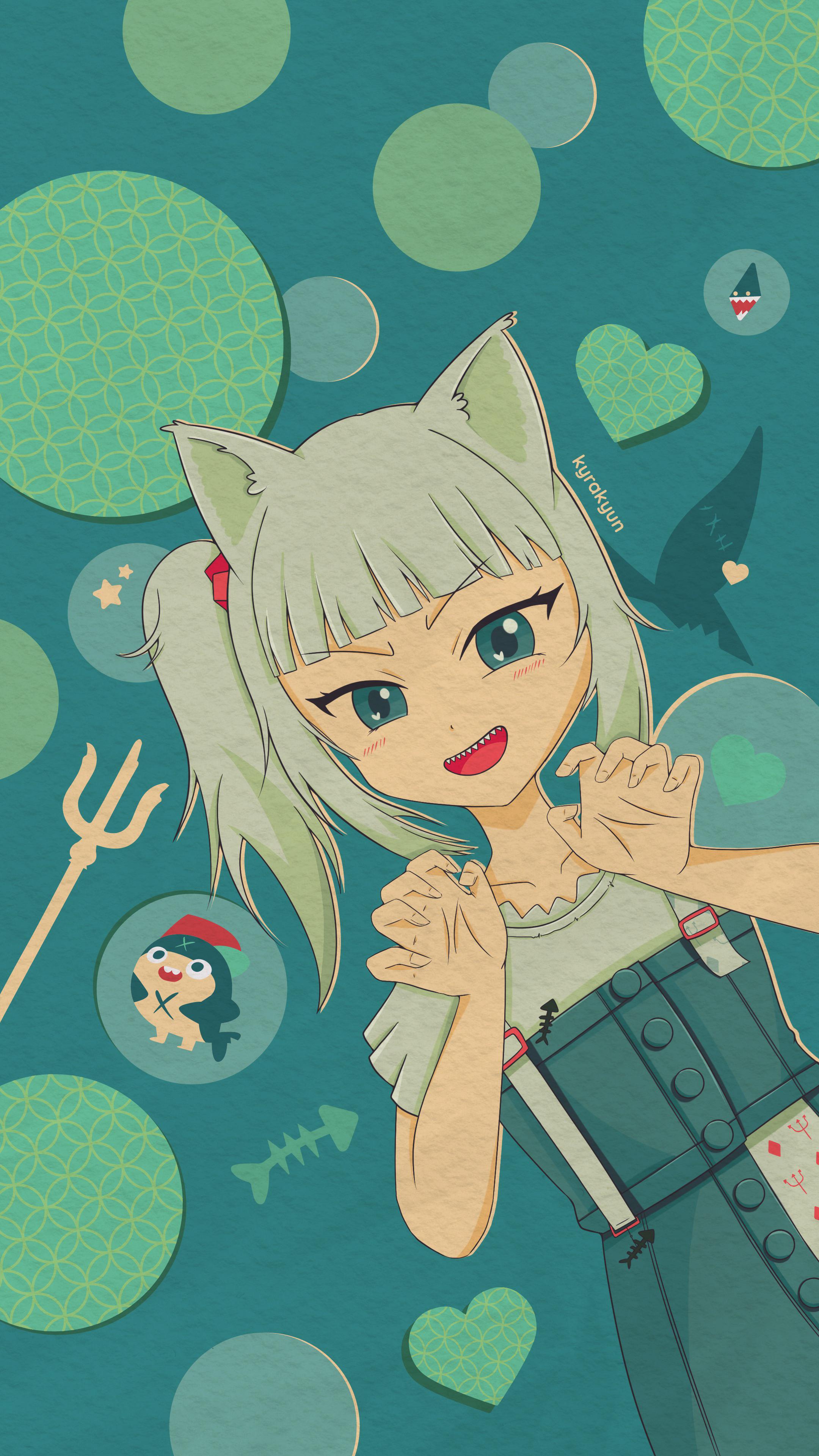 2160x3840  я сделал обои гура! 🦈🔱💙 : r/VirtualYoutubers