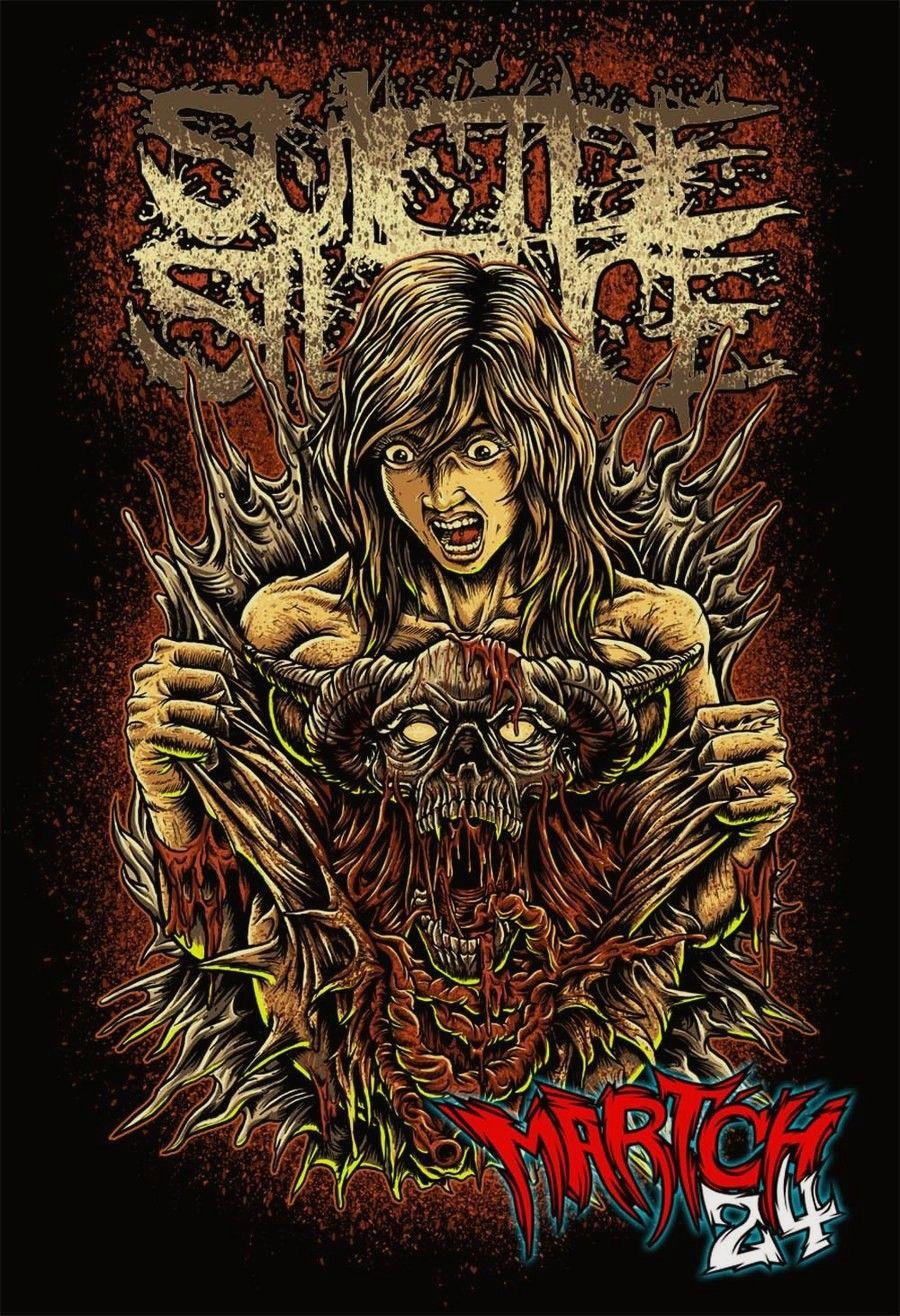 900x1316  Обои Suicide Silence - Обои Пещера