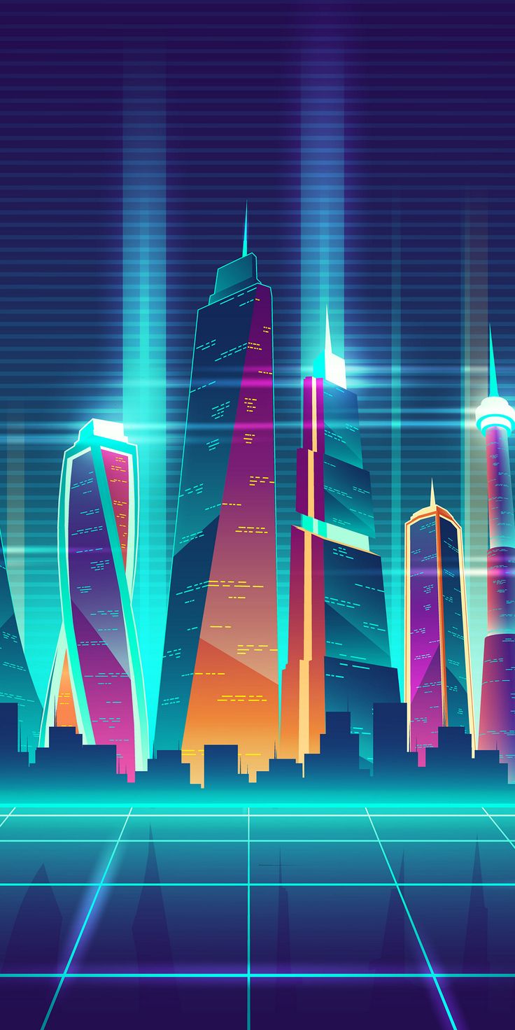 736x1472  Пин от пользователя Евгений Жук на доске Векторы | Обои для рабочего стола, Концепт-арт, Городские обои