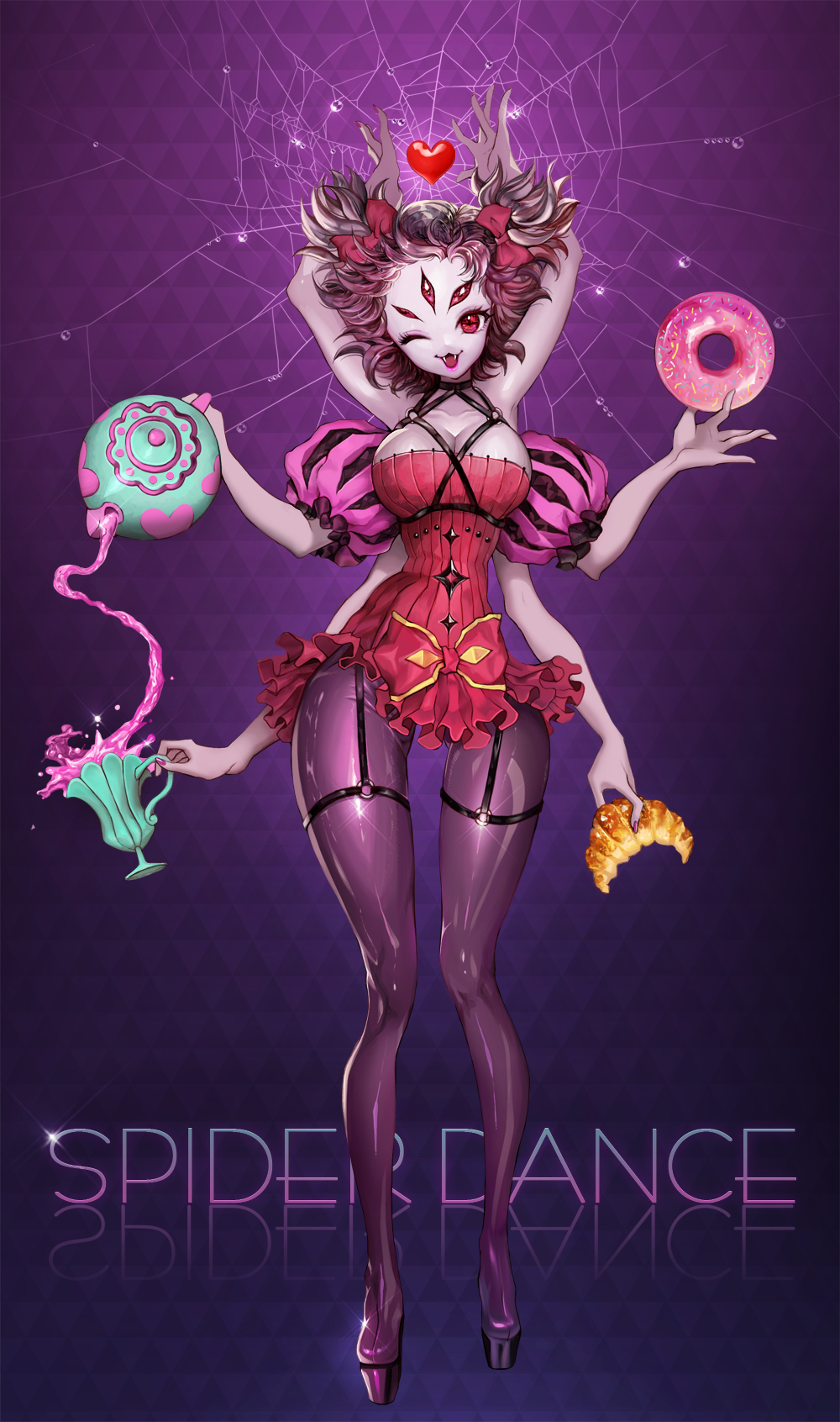 1000x1692  Обои Undertale Muffet - Wallpaper Cave