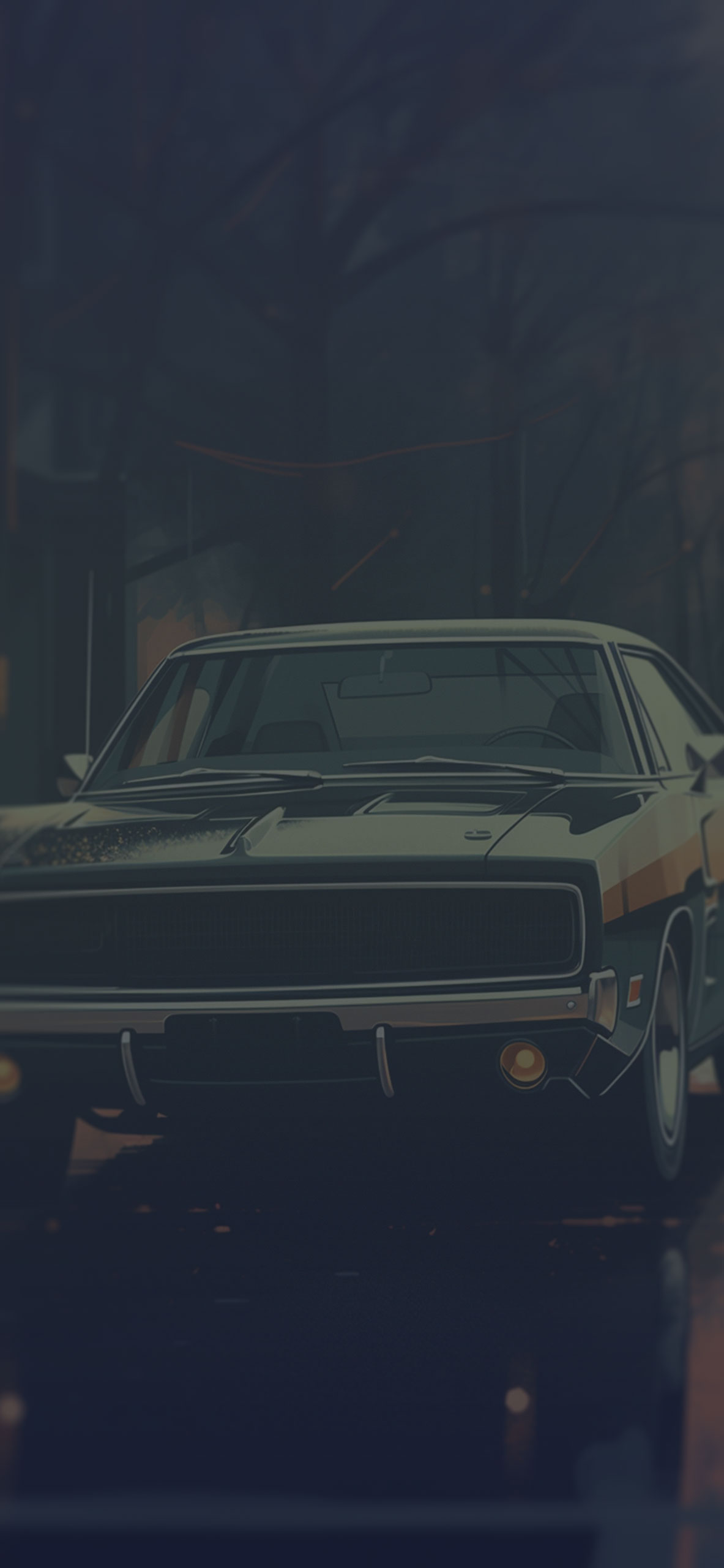 1183x2560  Обои Muscle Car 4K, Cyberpunk 2077: Phantom Liberty