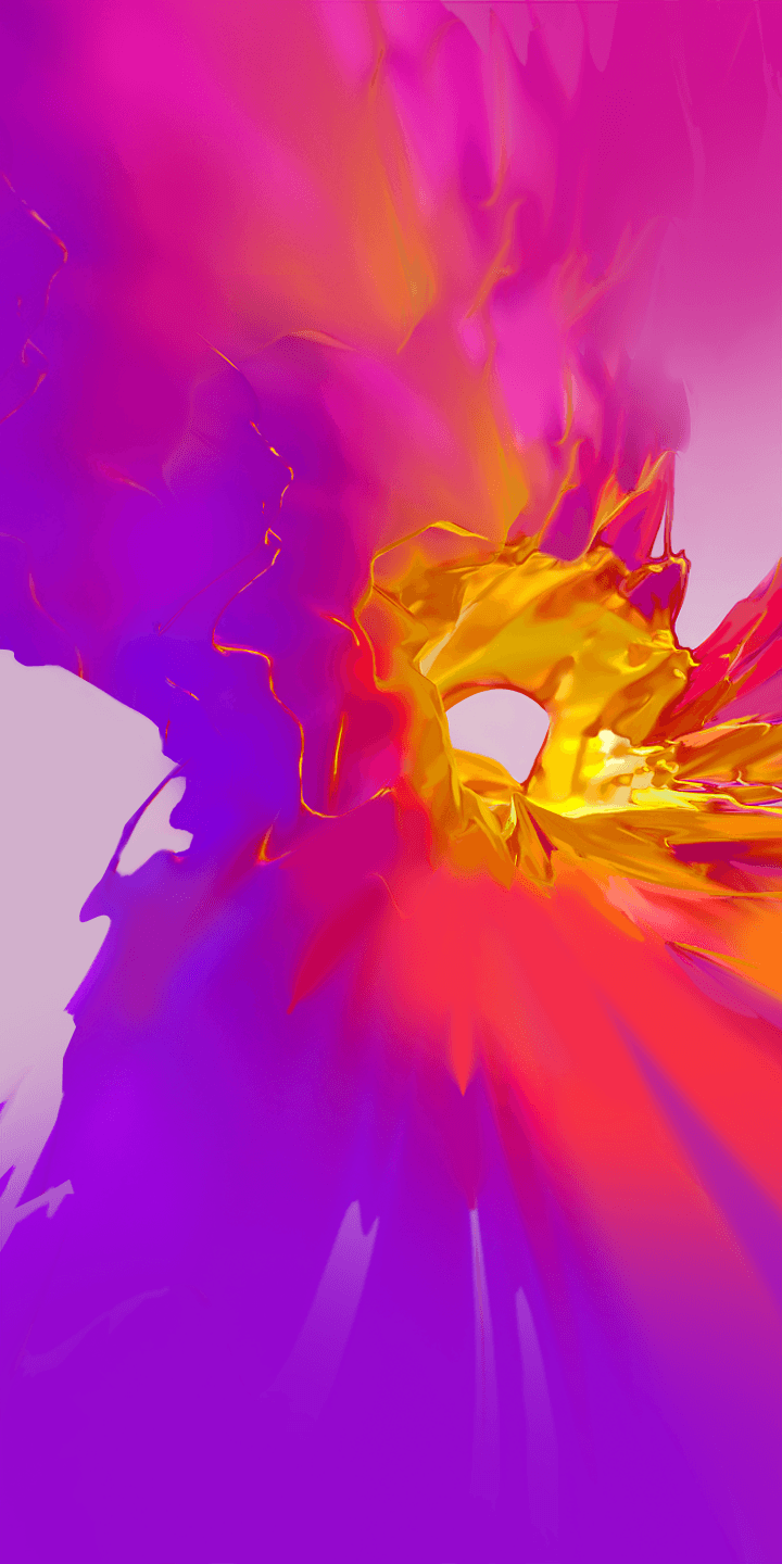 720x1440  Точки пятна синий оранжевый горошек #010119 720x1440 Обои 4K HD