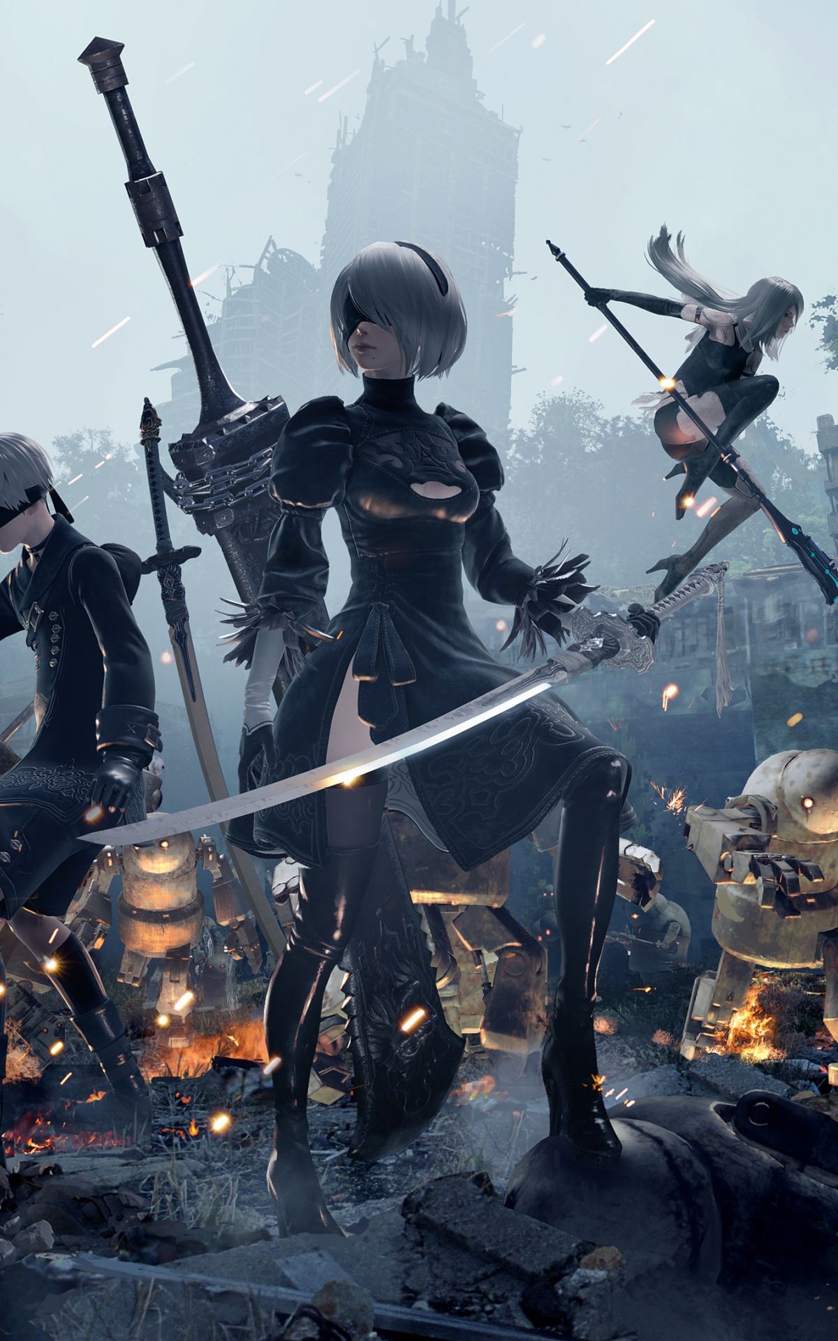 1200x1920  Обои Nier Automata для iPhone — Wallpaper Cave