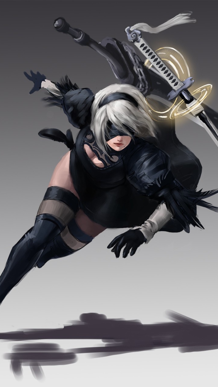 720x1280  Обои для телефона NieR: Automata - Mobile Abyss