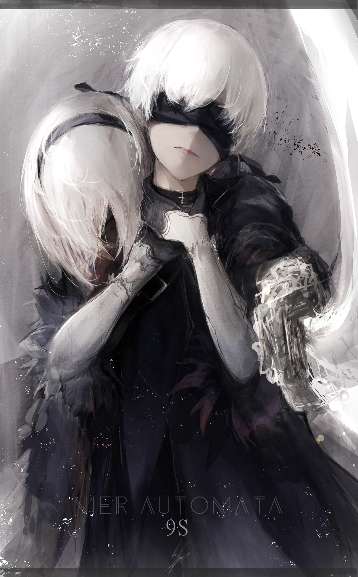 1210x1952  YoRHa No.9 Type S, Обои для мобильного телефона — Zerochan Anime Image Board