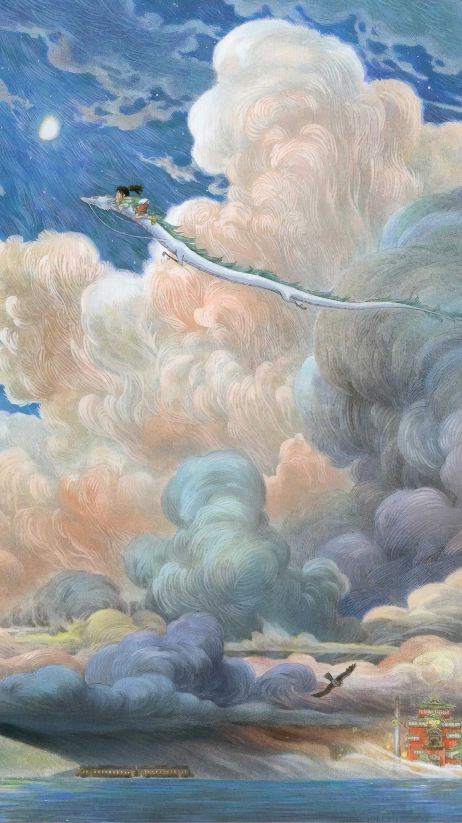 1536x2732  Spirited Away (2001) Обои для телефона | Moviemania | Работа Ghibli Художественная студия Ghibli Миядзаки, унесенная призраками 