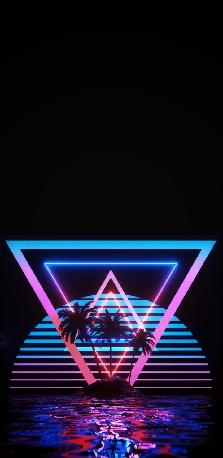 720x1480  Пин от пользователя Jarol RG на доске ♦️wallpapers♦️ | Обои Vaporwave, Неоновые обои, Ретро обои
