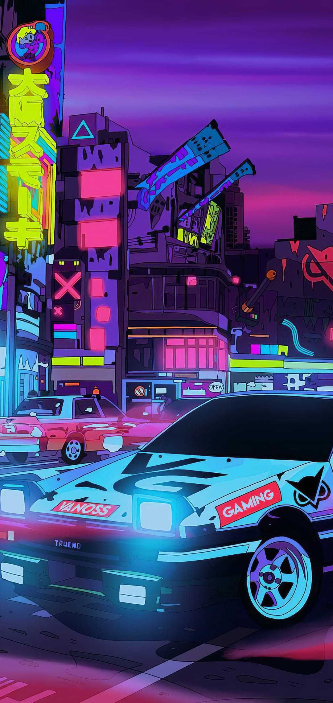 1080x2280  Обои для телефона Retrowave HD - Wallpaper Cave