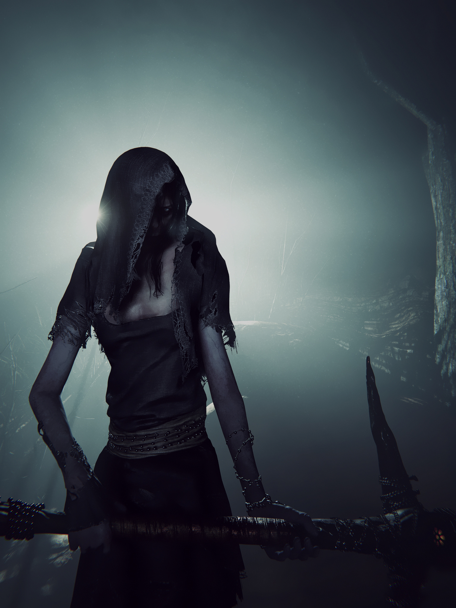 1536x2048  Смоки (Crossed: Badlands) против Марты (Outlast II) | КосмическиеБитвы