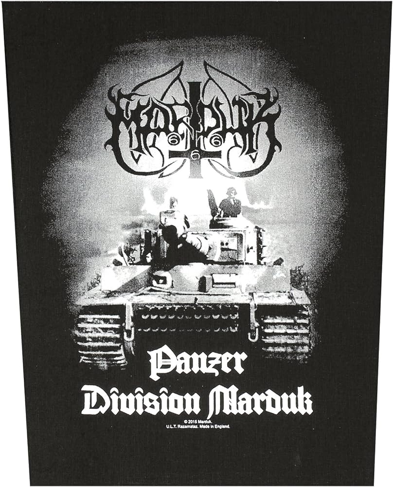 808x1000  Мардук - вышитая нашивка танковой дивизии | ФутболкаSlayer Футболка и галерея BattleJacket