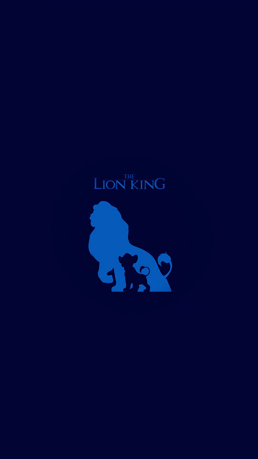 1080x1920   The Lion King Blue Minimal Art iPhone 6 Скачать обои | Обои для iPhone Обои для iPad Универсальное Скачать | Абстрактный лев Король Лев Лев обои