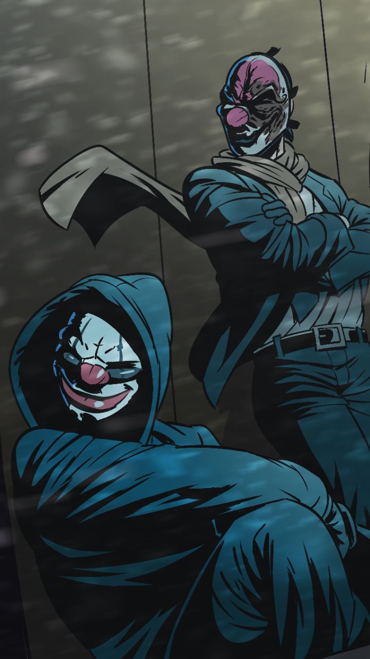 720x1280  Картинка на телефон: Видеоигры, Payday, Payday 2, Цепи (Payday), Хокстон (Payday), 1152664 Скачать картинку бесплатно.