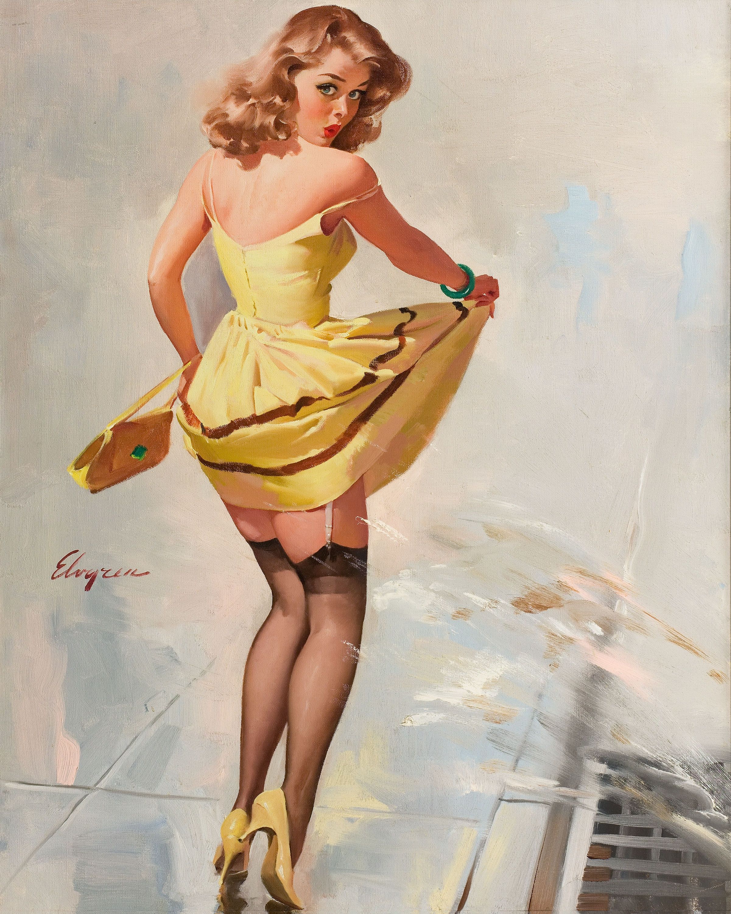 2401x3000  Иллюстрация Pinup Girl