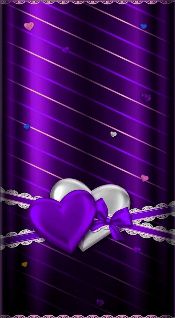 680x1236  Обои... Автор: Неизвестный художник... в 2023 г. | Обои с сердечками, Яркие обои, Обои с бантиками