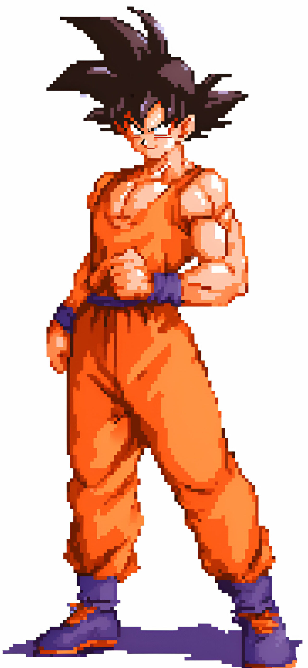 1181x2560  DBZ Young Goku Pixel Art Обои - Эпические аниме обои HD