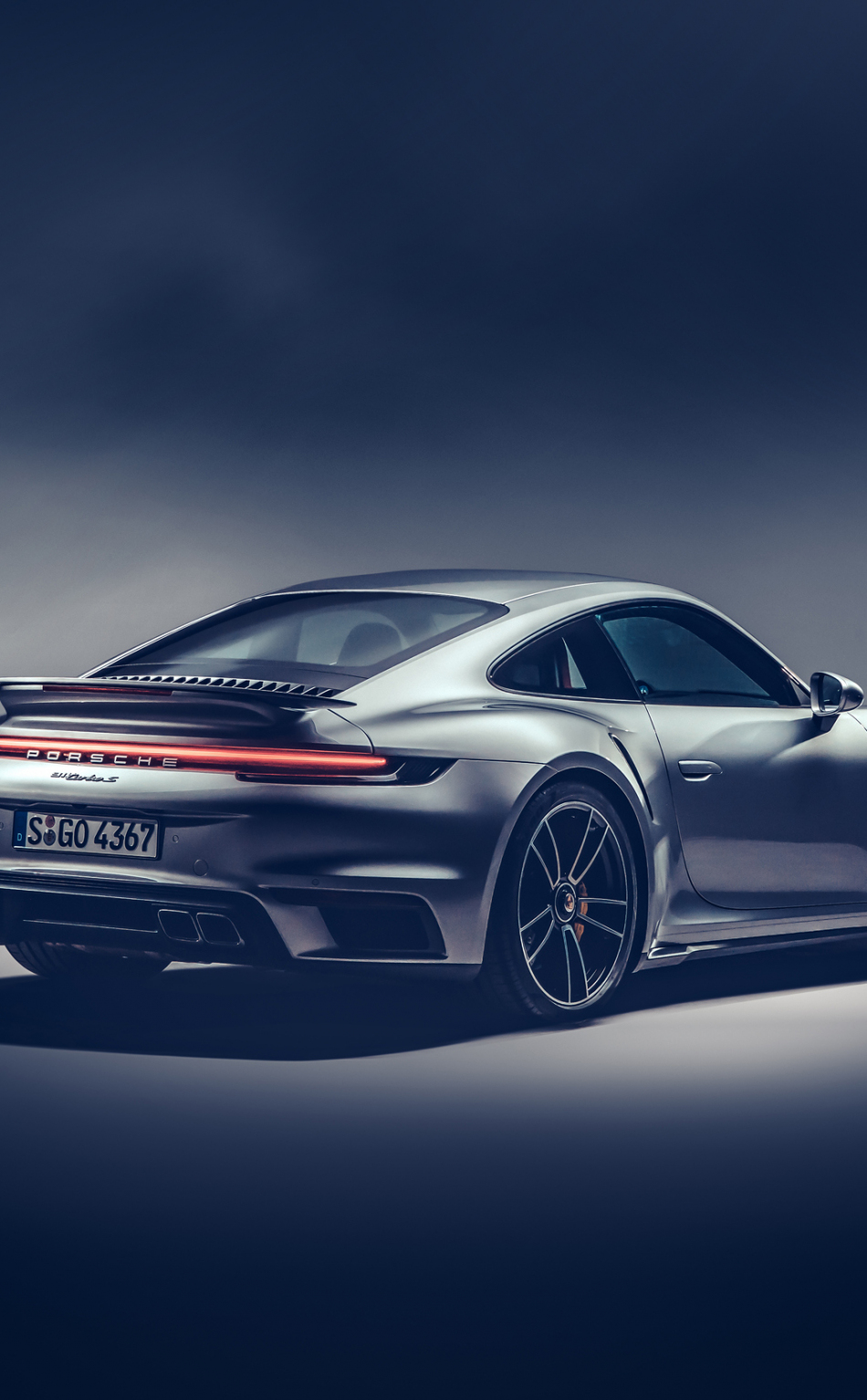 950x1534  Скачать 950x1534 вид сзади, porsche 911 Turbo s, iphone, 950x1534 обои, картинки 24326