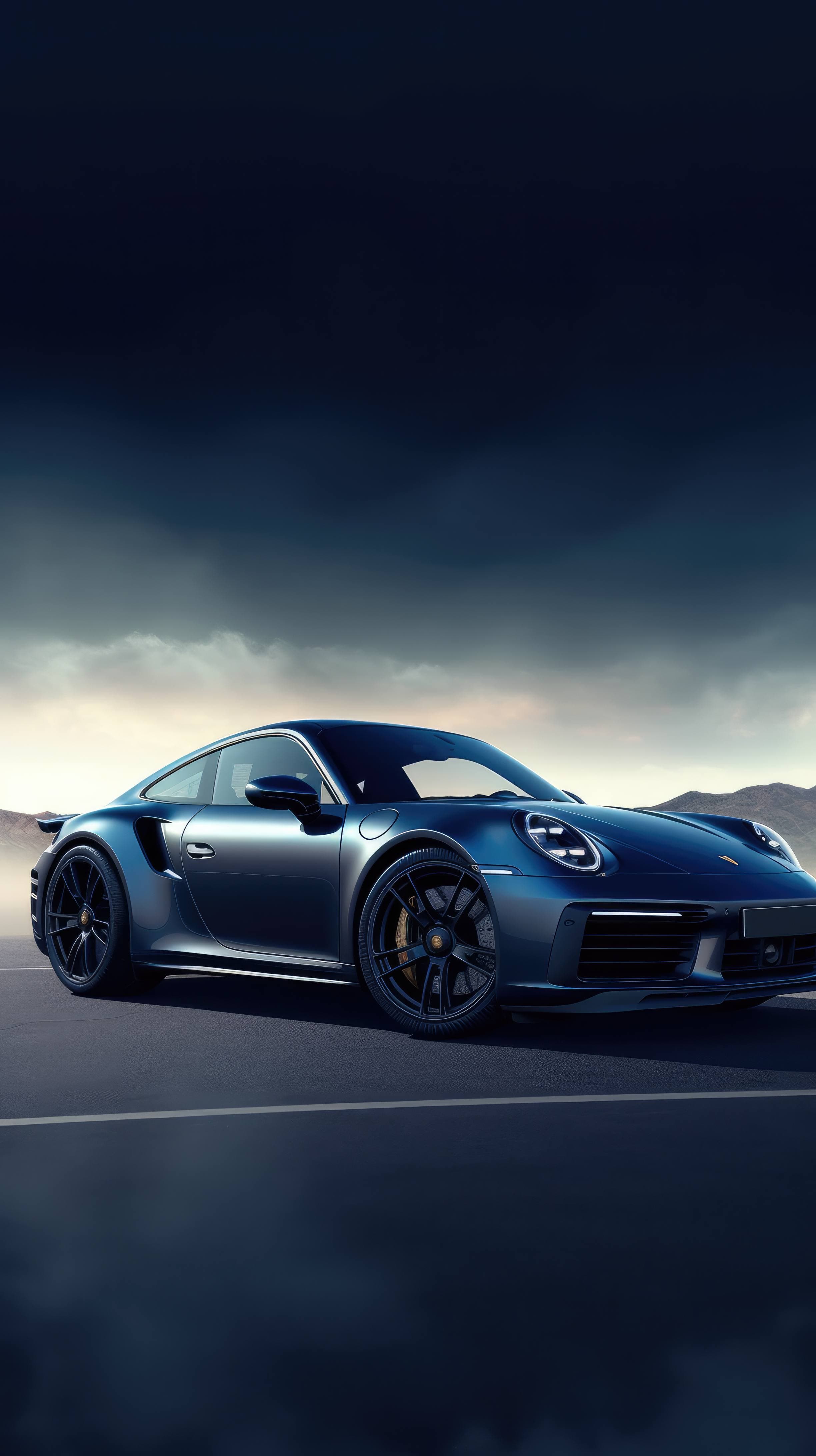 2448x4368  Поднимите свой телефон на новый уровень с обоями Porsche 911 Turbo S 2021 года.