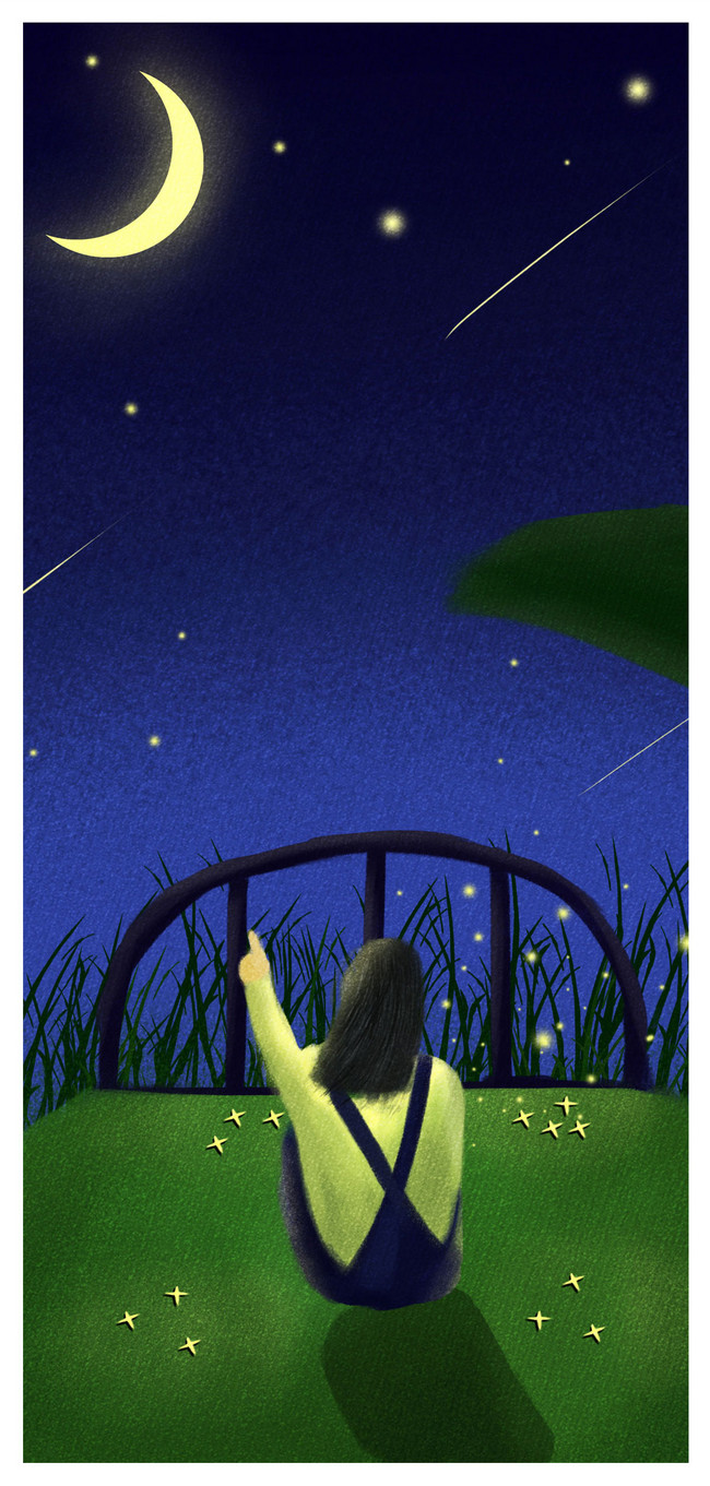 650x1361   Обои для рабочего стола «Девушки» на мобильном телефоне, глядя на звездное небо фоновые изображения изображения скачать бесплатно-400470427 -Lovepik.com 