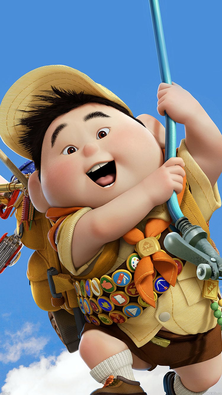 750x1334  Russell From Up Wallpaper | 33 волшебных обоев Disney для вашего телефона | POPSUGAR Tech Photo 25 