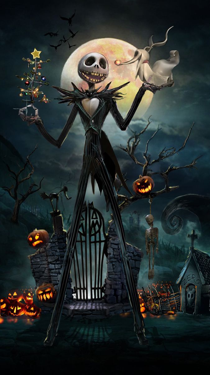 675x1200 Nightmare Before Christmas Обои - Лучшие бесплатные фоны «Кошмар перед Рождеством» - WallpaperAccess