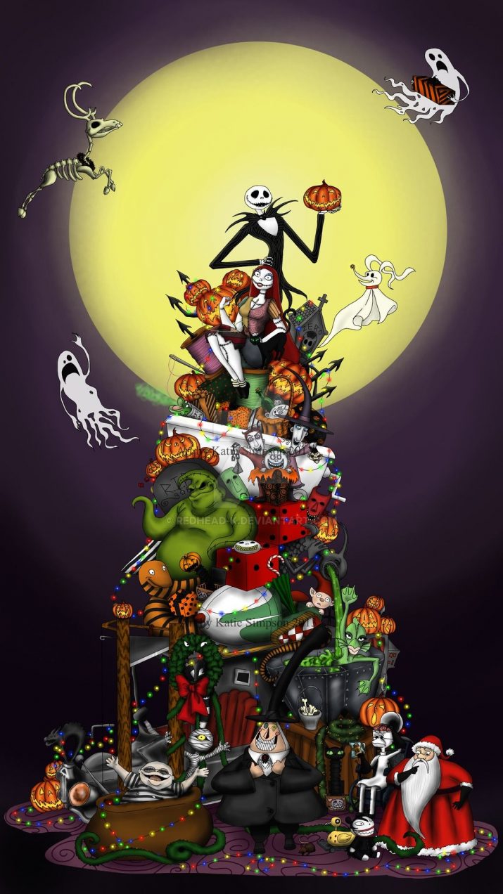 715x1272 Nightmare before christmas wallpaper - Wallpaper Sun 