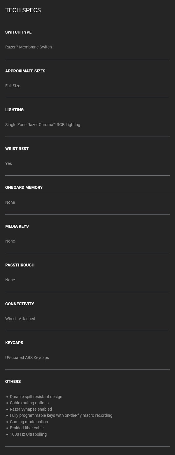 600x1559  Игровая клавиатура RAZER Ornata Chroma RZ03-0204 ПРОВЕРЕНА | eBay