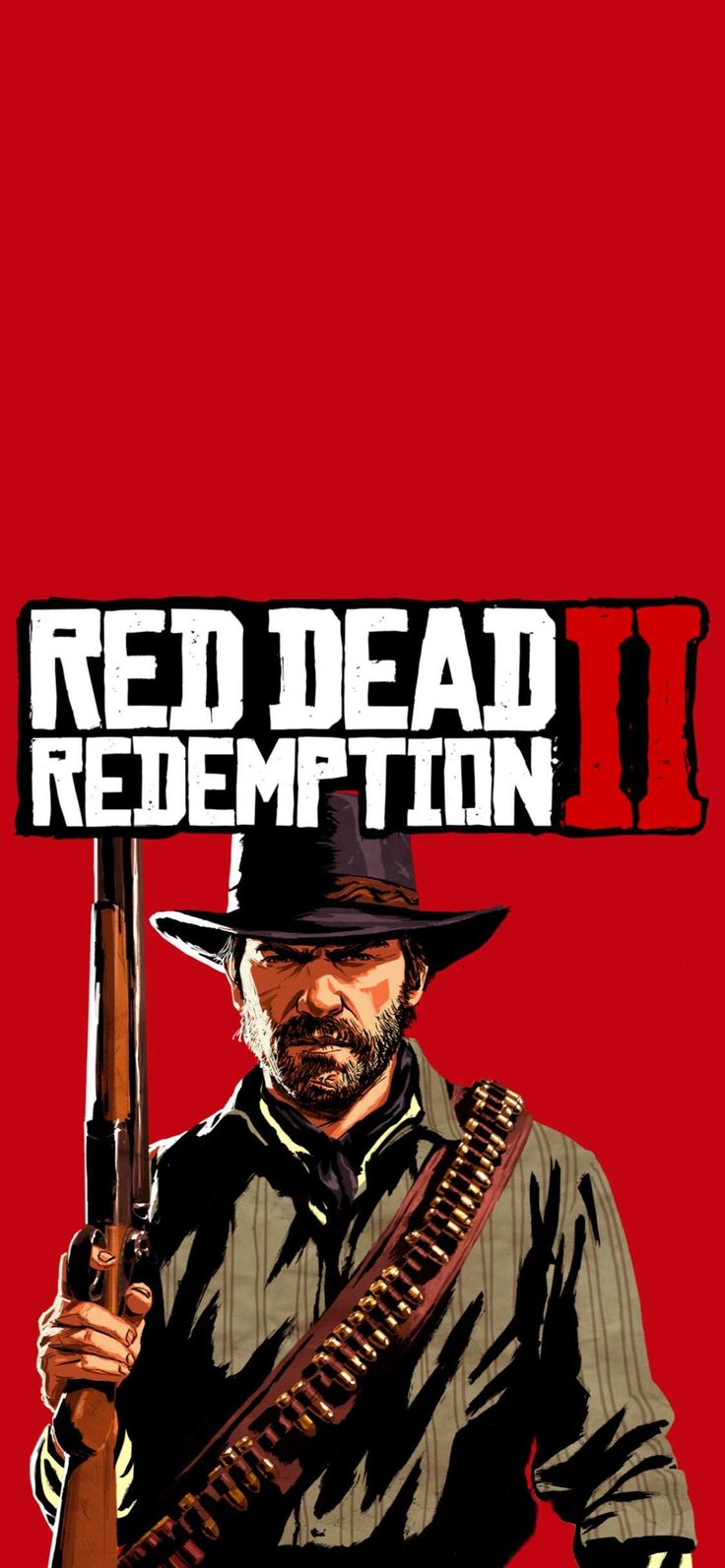 736x1593  Скачать 1080x2160 видеоигра, постер, red Dead Redemption 2, минимальный, Honor 7x, Honor 9 lite, Honor View 10 обои, картинки 1080x2160, 17131