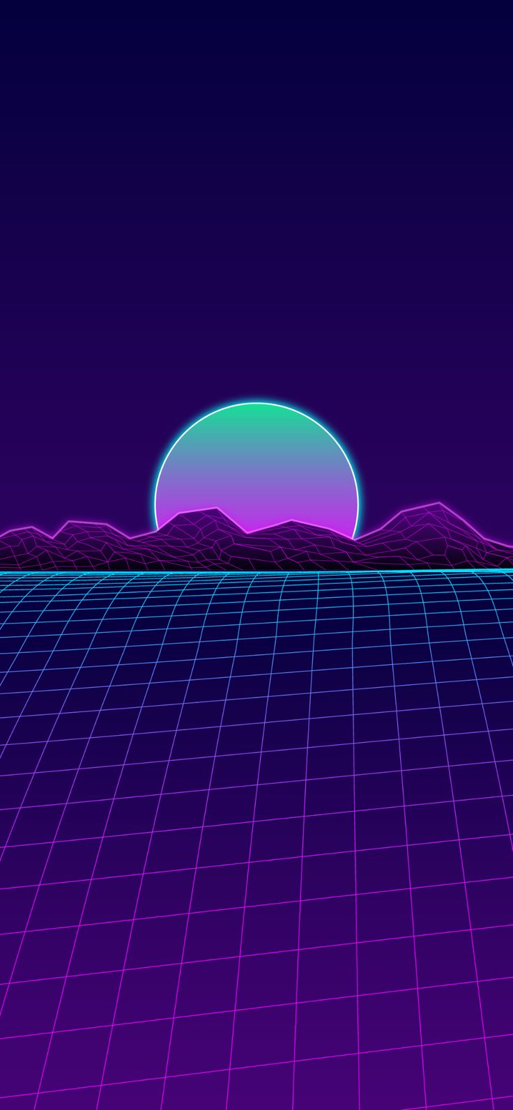 736x1593  Ретро волны закат обои для телефона | Обои для телефона, Обои Vaporwave, Неоновые обои