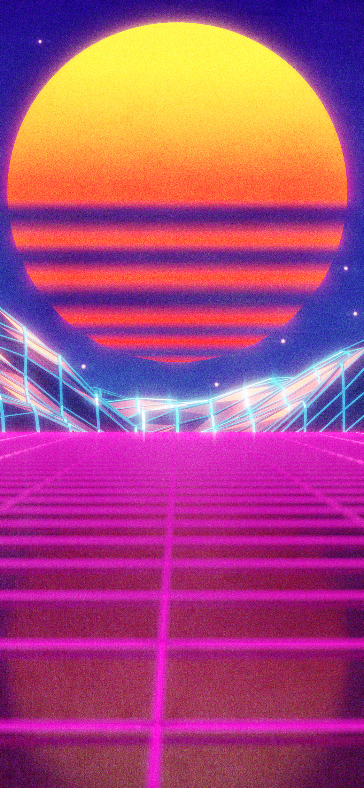 1170x2532  Retrowave Wallpaper 4K, Synthwave, Vaporwave, Цифровое Искусство