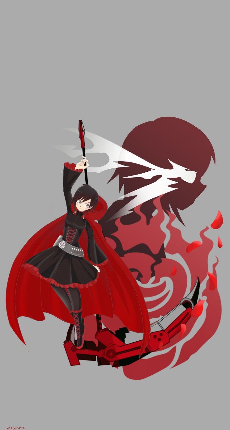 744x1392  RWBY Руби Роуз Обои IPhone my edition A.Aisuru | Rwby, Персонажи Rwby, Аниме Rwby