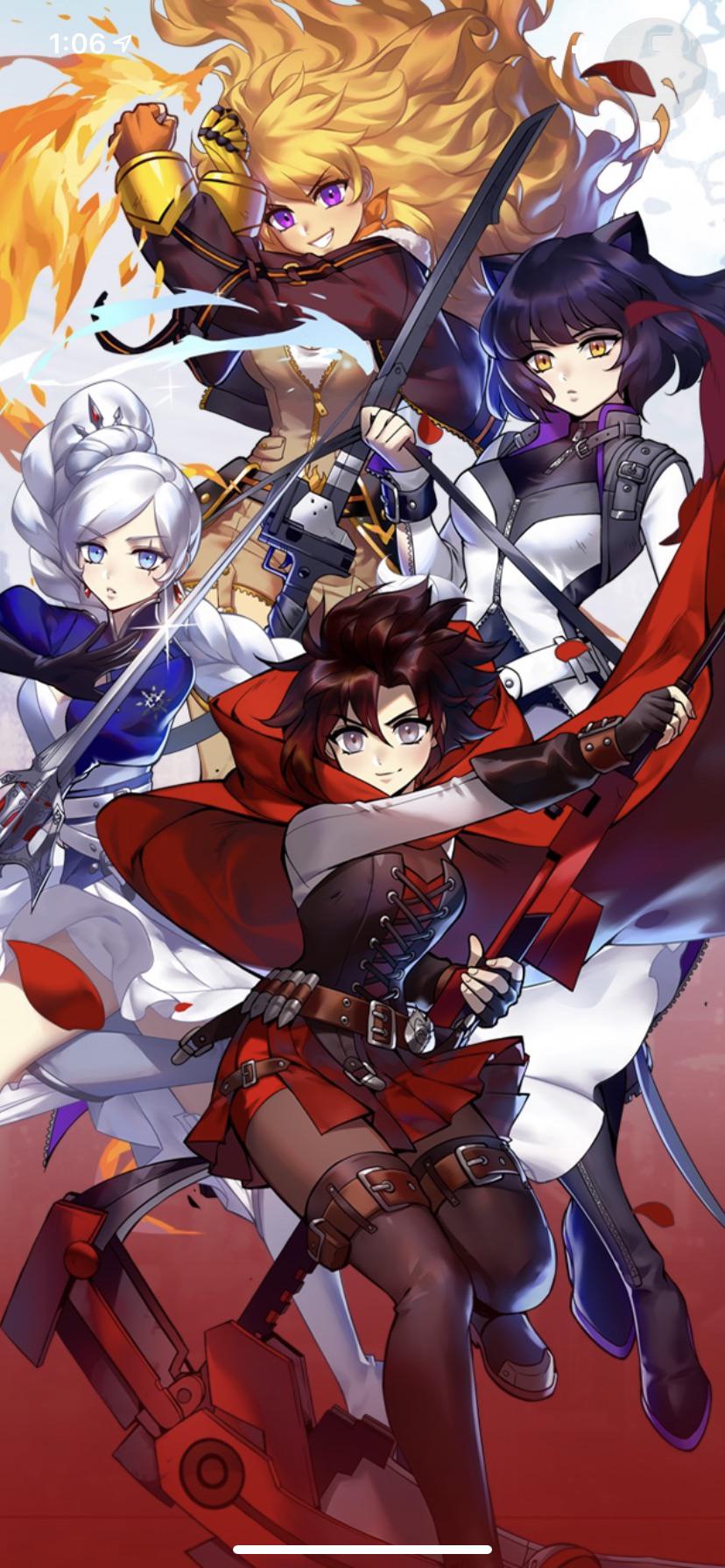 828x1792  Обои Team RWBY — Пещера обоев