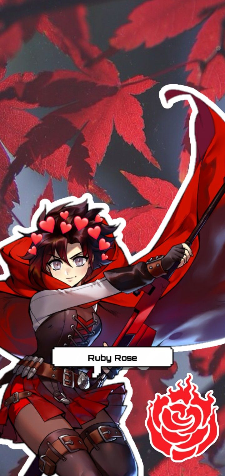 720x1520  RWBY Ruby Rose эстетические обои