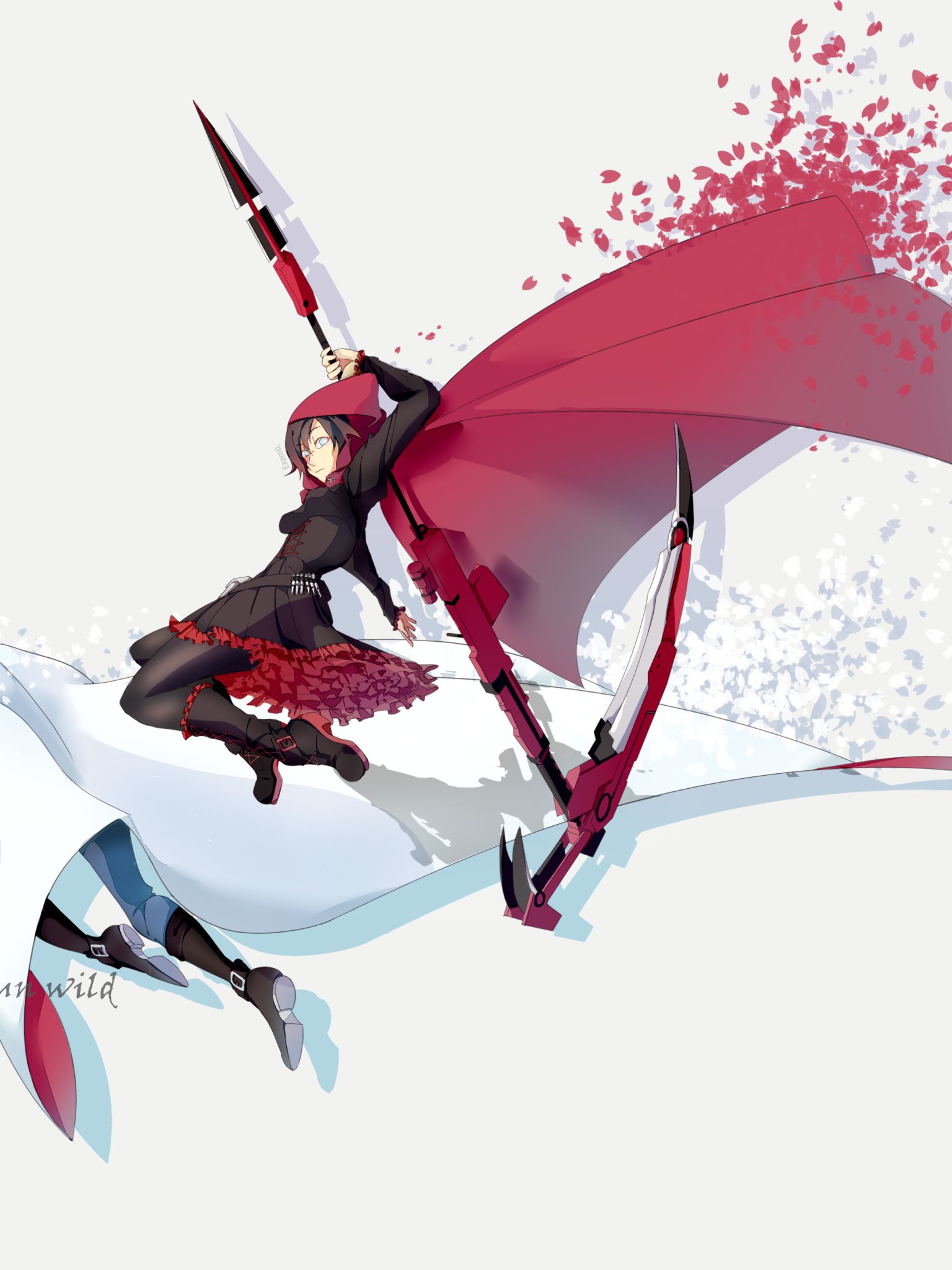 1536x2048  Скачать обои «Летняя роза (Rwby)» на телефон, бесплатные HD картинки «Летняя роза (Rwby)»