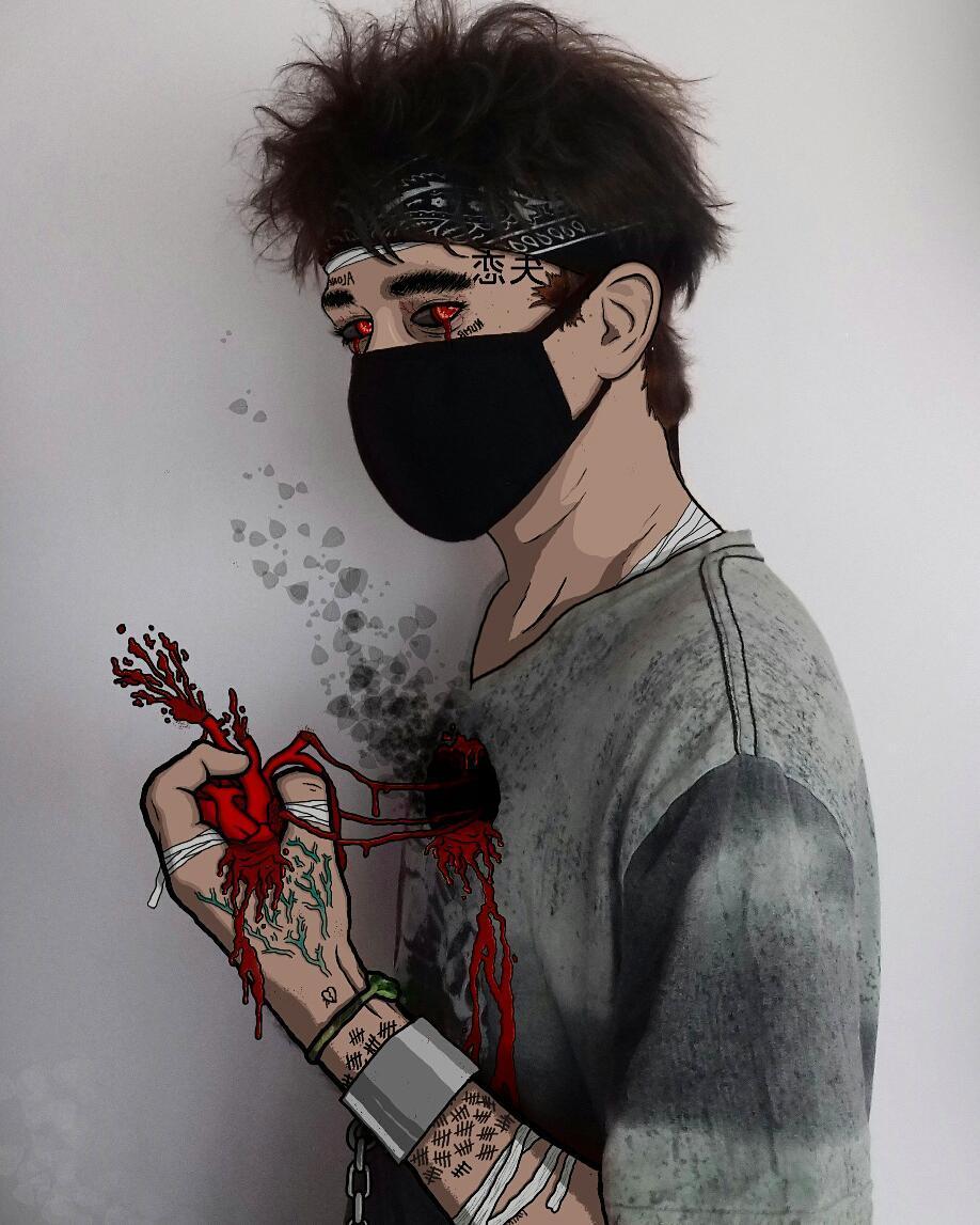 918x1147  Scarlxrd Обои - Пещера обоев