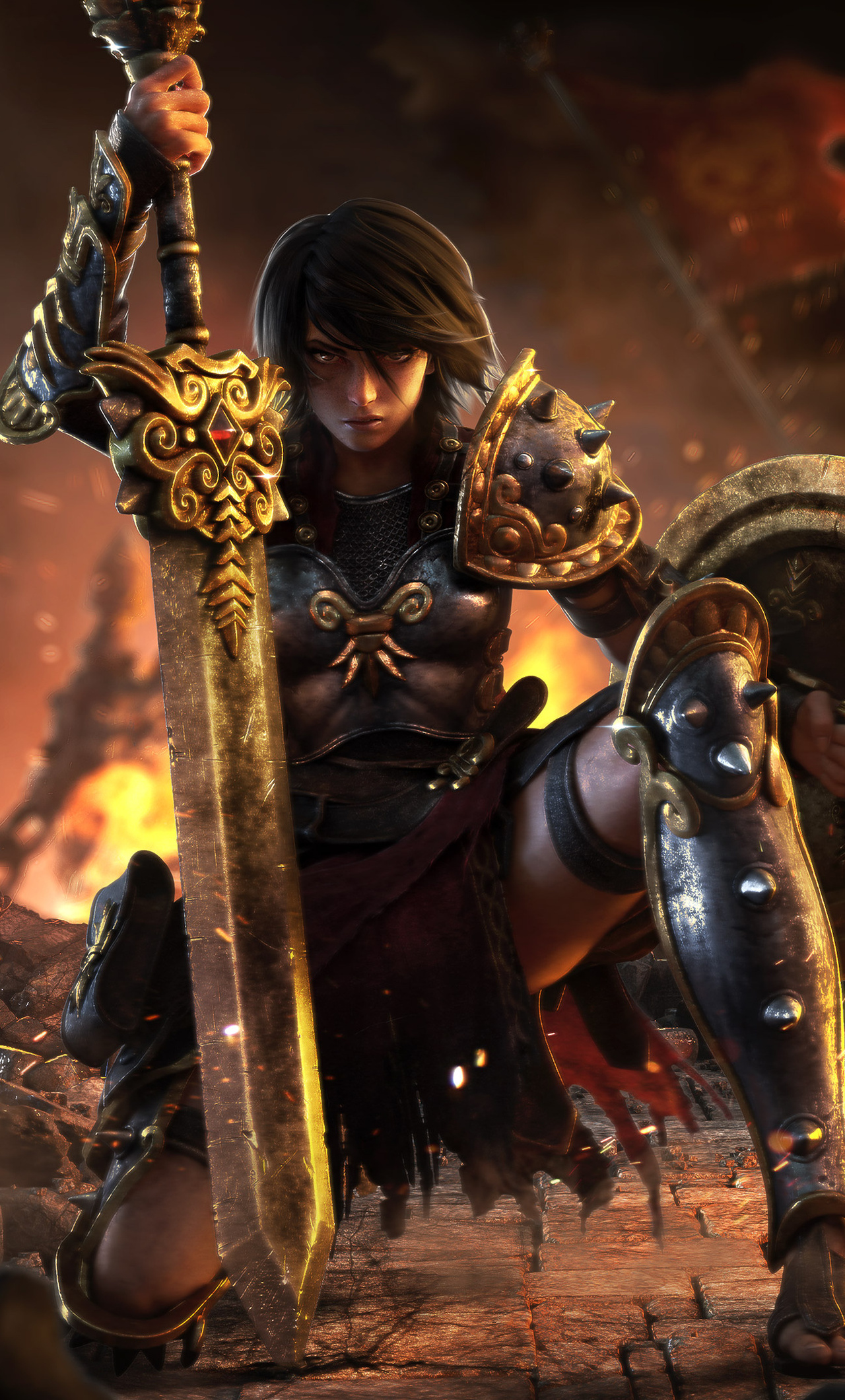 1280x2120  Smite Bellona iPhone 6+, HD 4k обои, изображения, фоны, фотографии и картинки 1280x2120