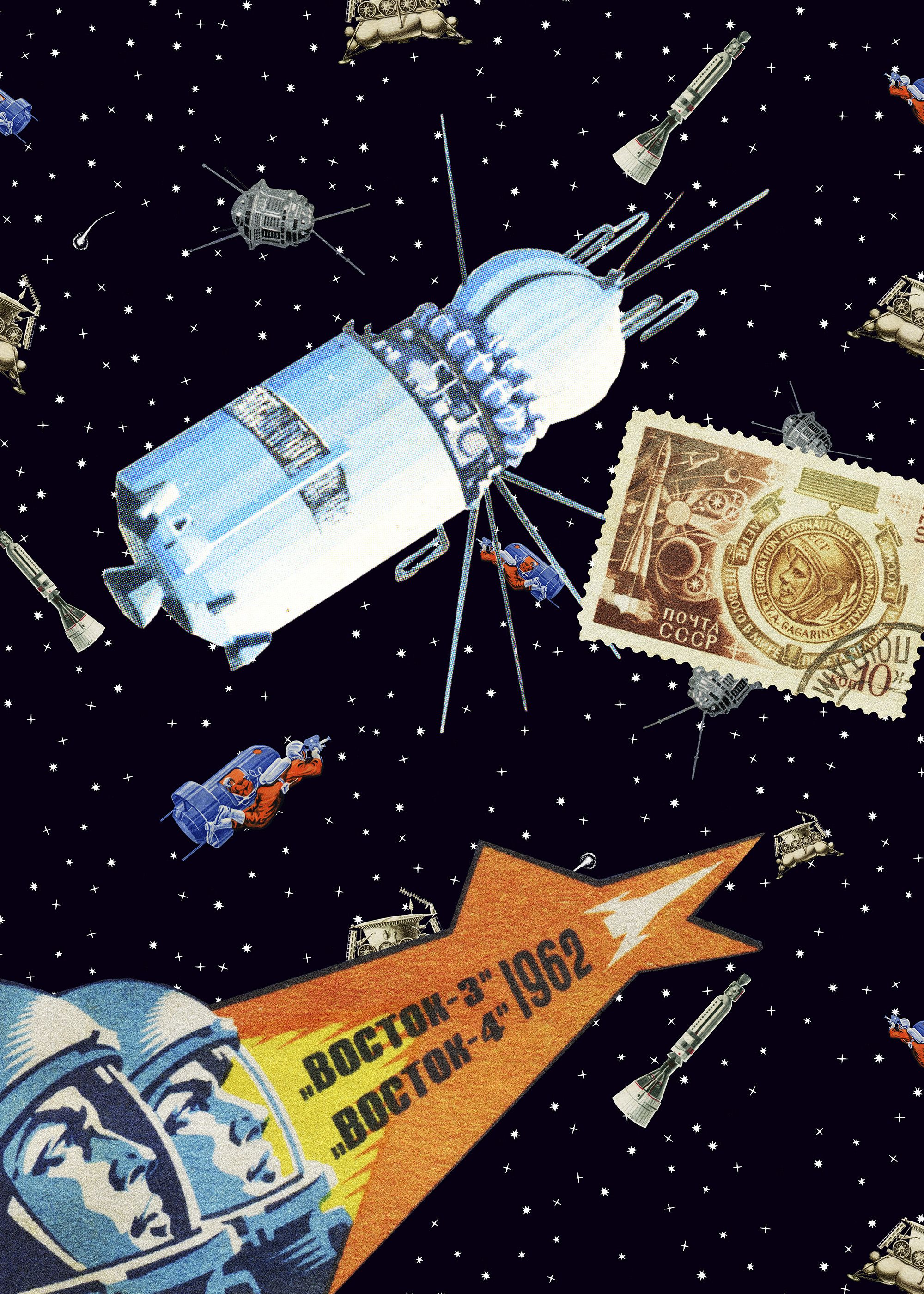 2000x2800  Гагарин Космос Арт советская волна: Восток-3 1962 Советский Союз — Etsy | Космическое искусство, Плакат, Картины и репродукции