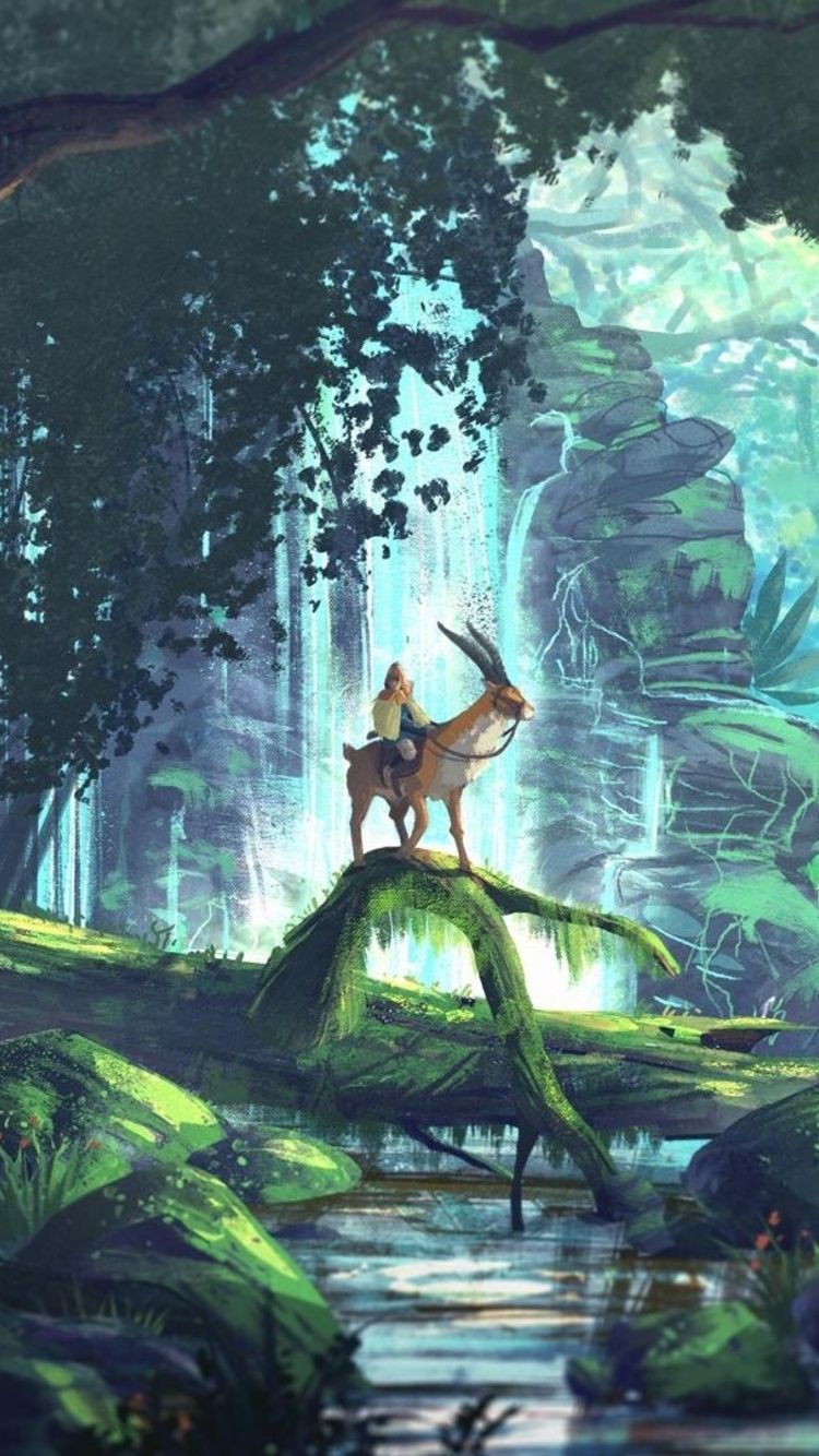 750x1334  Princess Mononoke iPhone Wallpapers - Лучшие бесплатные фоны для iPhone с принцессой Mononoke - WallpaperAccess