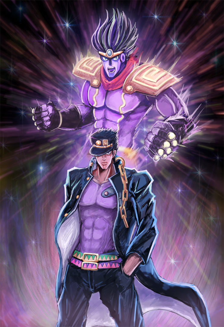 742x1080  Джотаро и Star Platinum || Невероятные приключения ДжоДжо | Невероятные приключения Джоджо джотаро, Стенды странных приключений Джоджо, Аниме невероятные приключения Джоджо