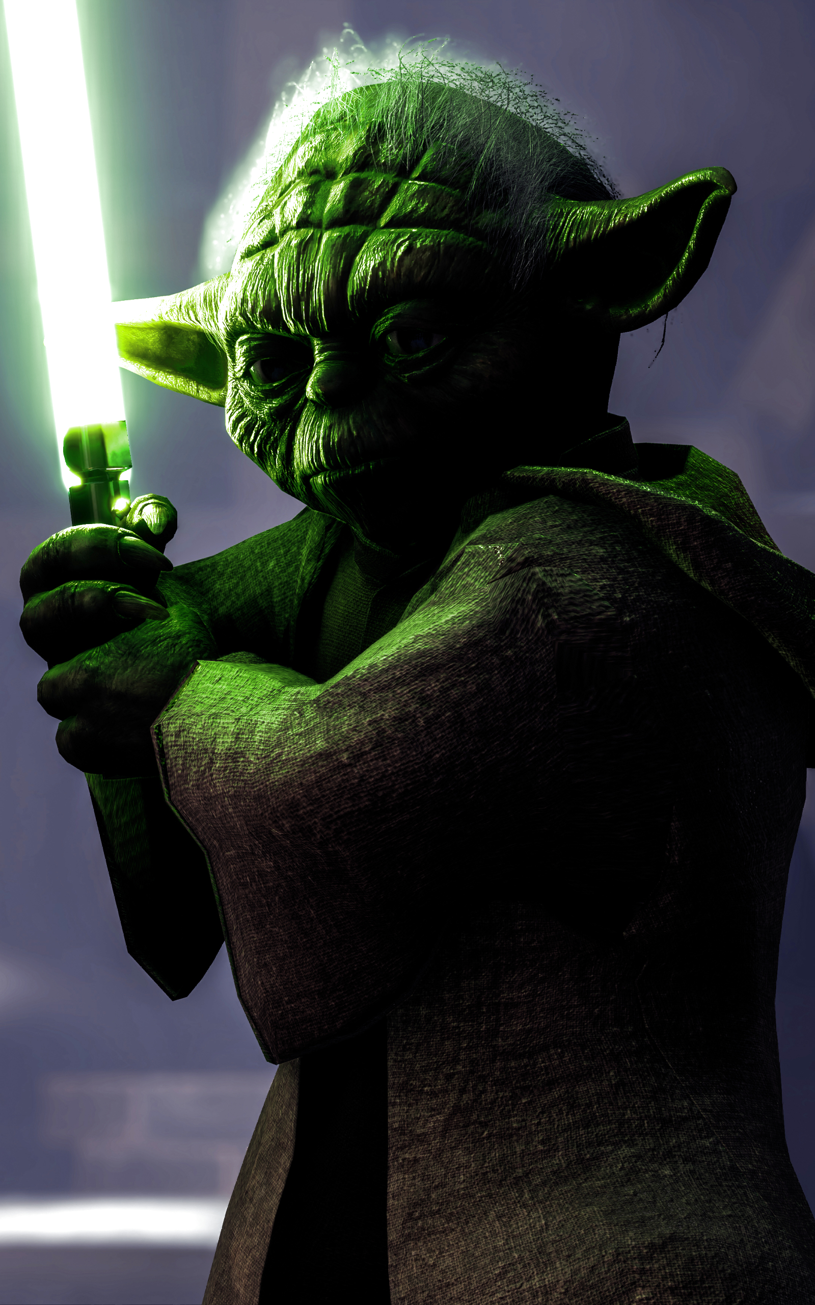 1600x2560  Pin by Brian on Star wars...The light side | Star wars painting, Star wars  background, Star wars yoda