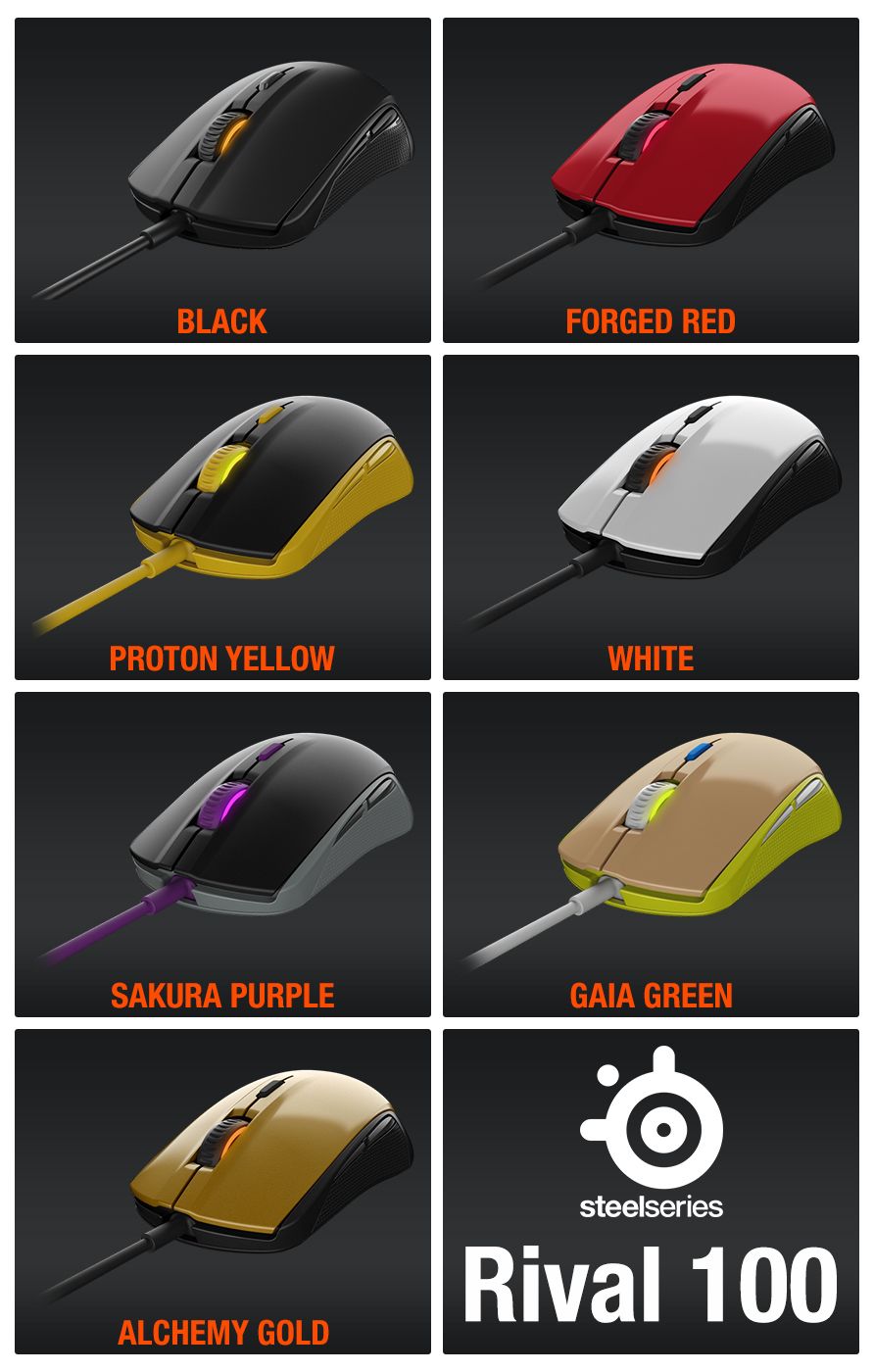 892x1400  Теперь доступен во всех 7 цветах. https://steelseries.com/gaming-mice/rival-100