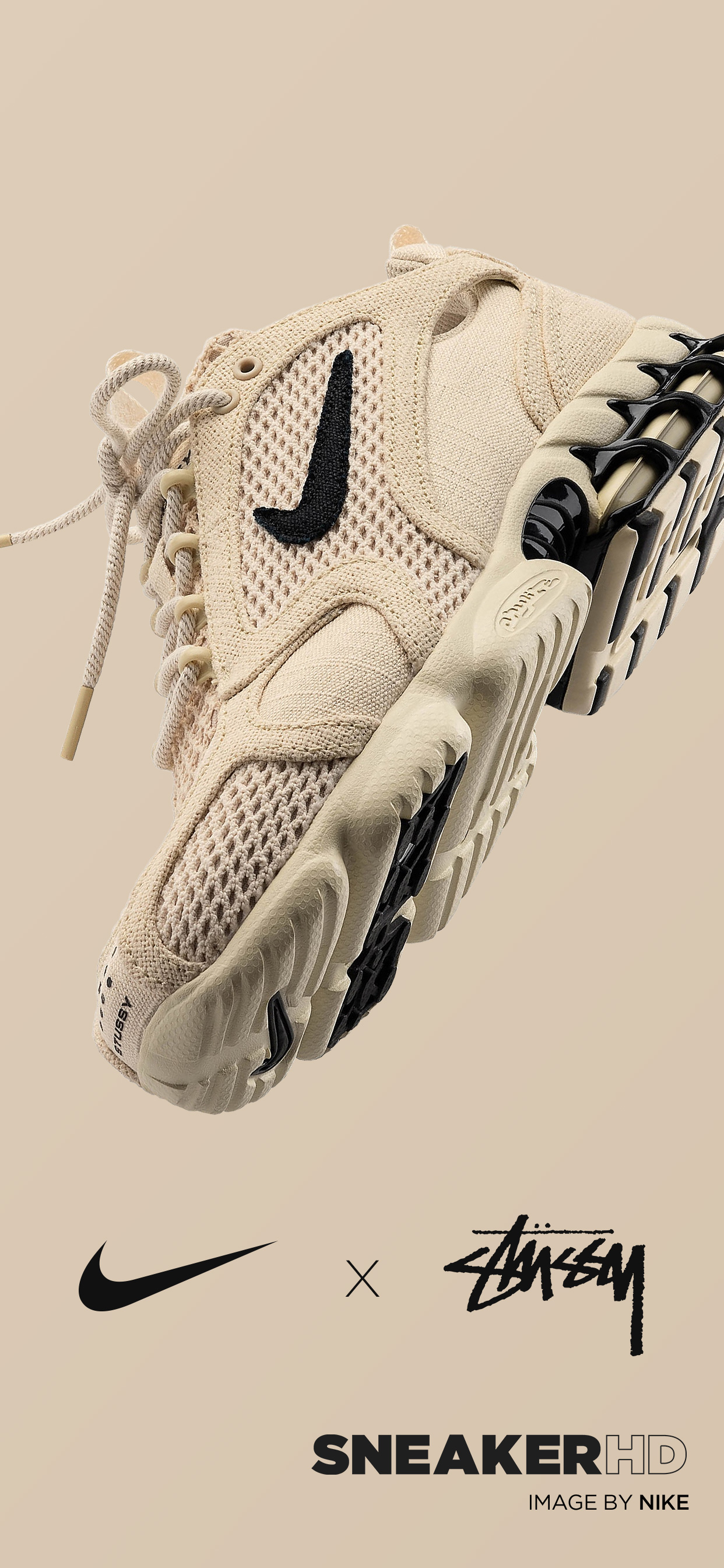 1242x2688  SneakerHDWallpapers.com – ваши любимые кроссовки в разрешениях обоев 4K, Retina, Mobile и HD! » Архив блога НОВЫЕ обои Nike x Stussy Air Zoom Spiridon Cage 2 «Ископаемые»! - SneakerHDWallpapers.com – Ваш любимый