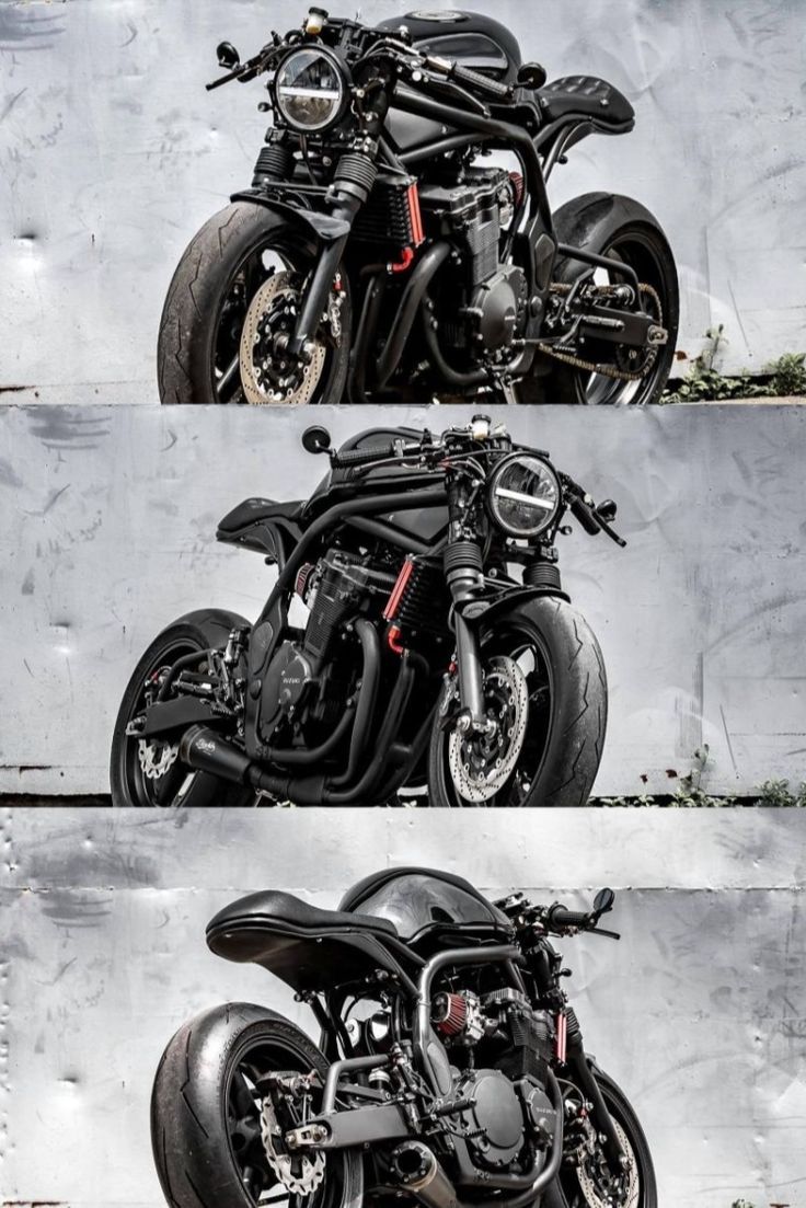 736x1103  Suzuki Bandit 600 Cafe «Черный бандит» от K-Speed ​​| Suzuki Bandit, Suzuki Cafe Racer, Кастомный кафе-рейсер