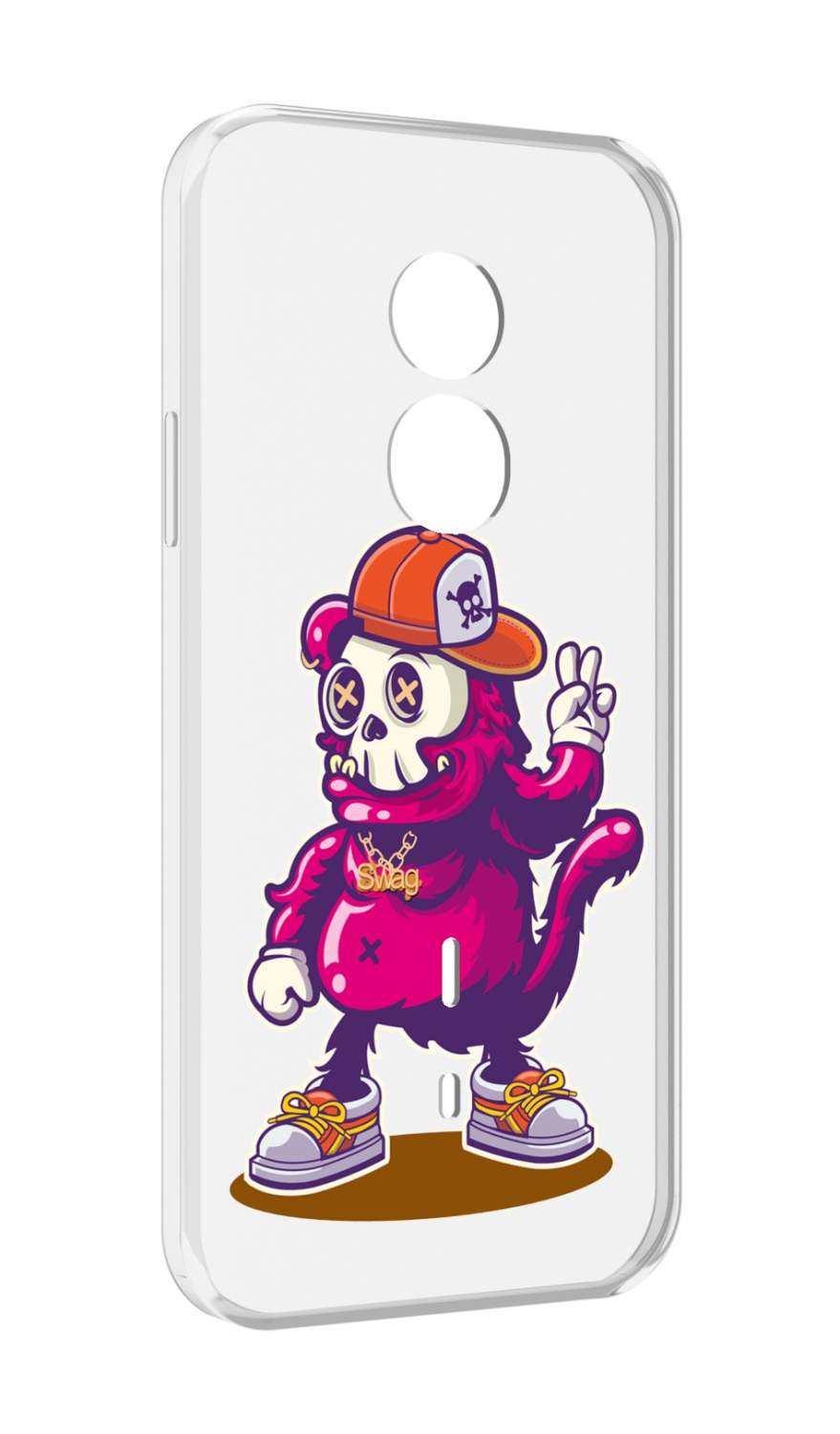 879x1500  Чехол MyPads крутой-обезьян-в-кепке для Doogee S51 - купить в Москве, цены  на Мегамаркет