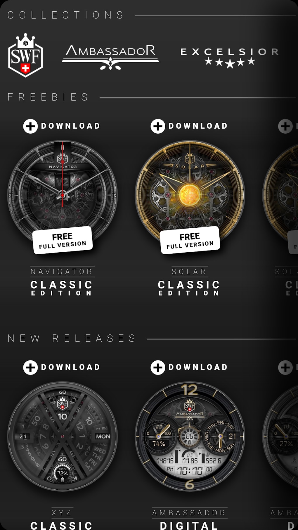 1020x1813  SWF Swiss Watch Face Store для Android — Скачать