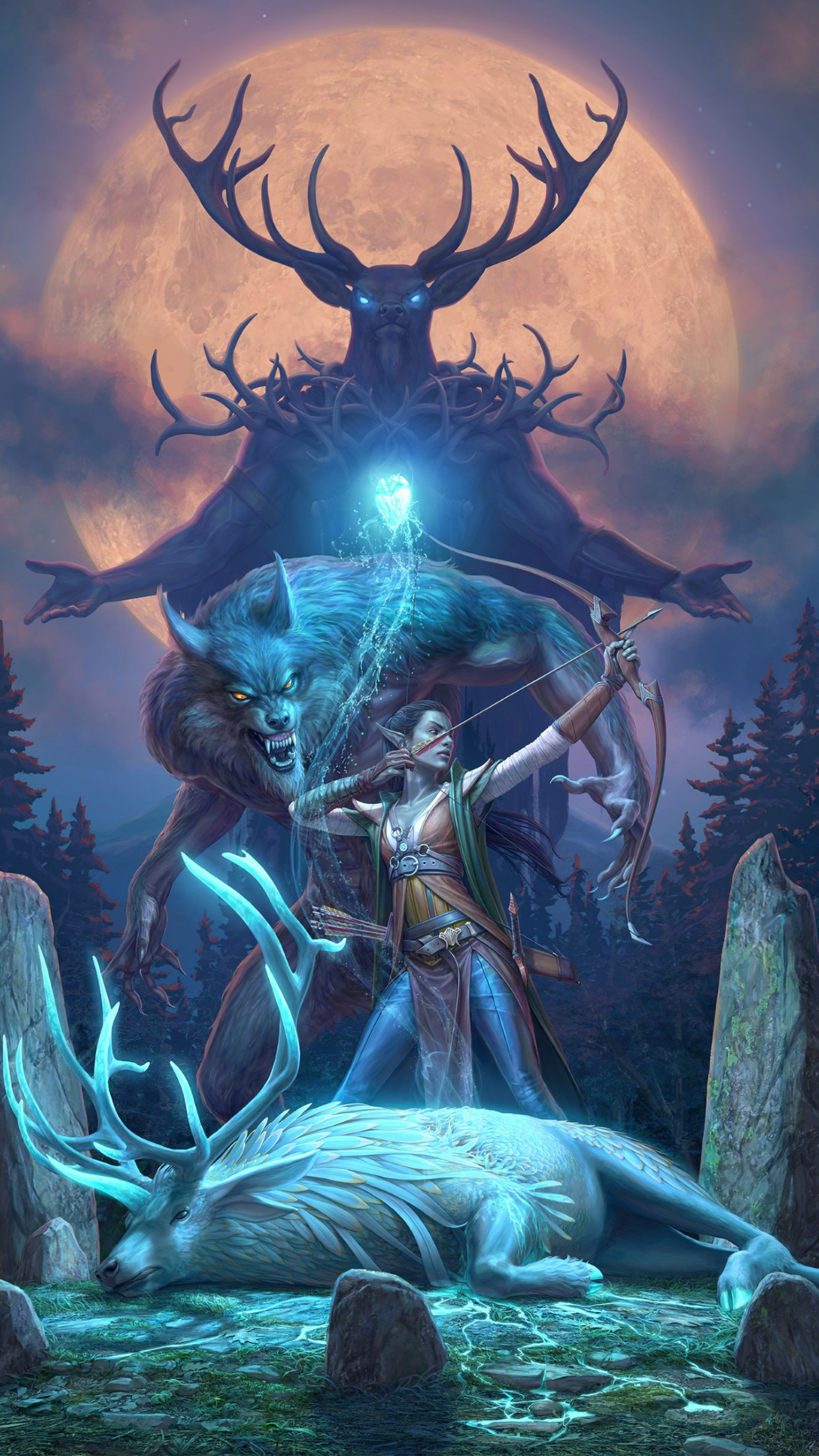 1242x2208  Обои для рабочего стола: The Elder Scrolls Online: Wolfhunter 1242x2208