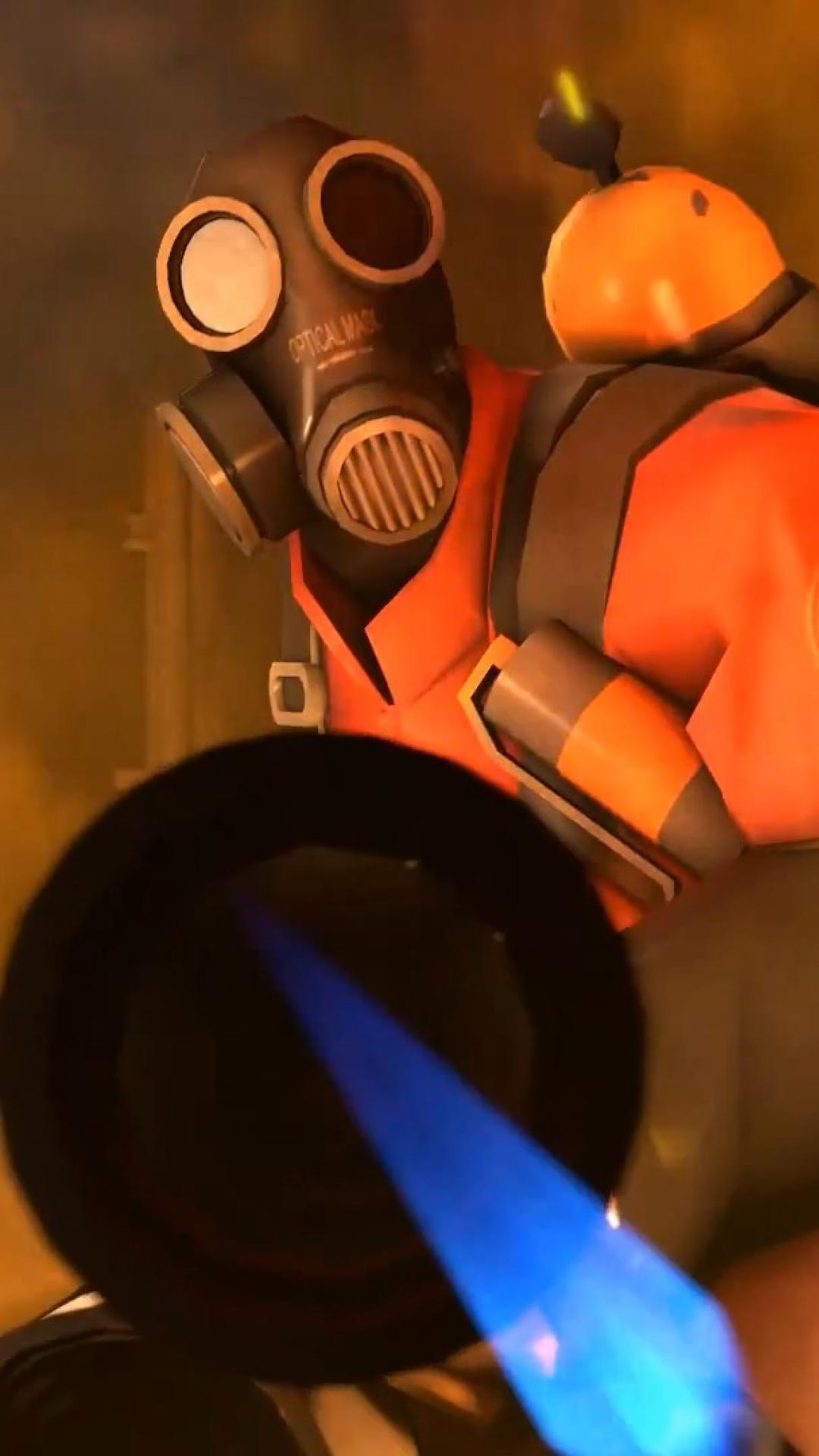 1080x1920  Обои для мобильного телефона TF2 Pyro — Пещера обоев